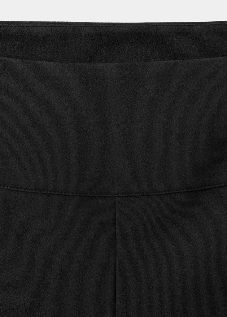 Mid-rise flare trousers — Black