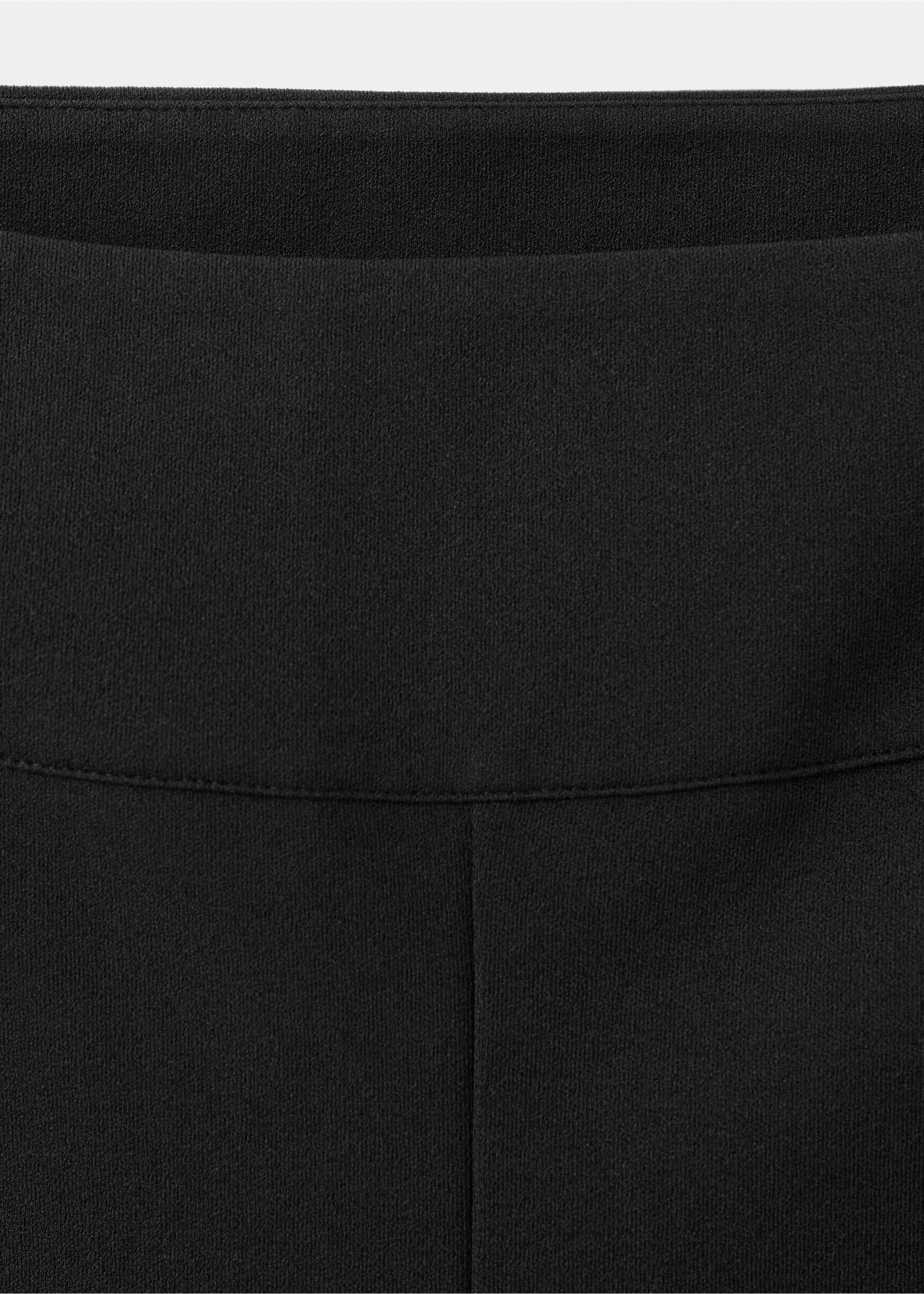 Mid-rise flare trousers - Details of the article 0, Black. Ref: 27085841-00.