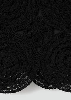 Crochet mini skirt — Black 7