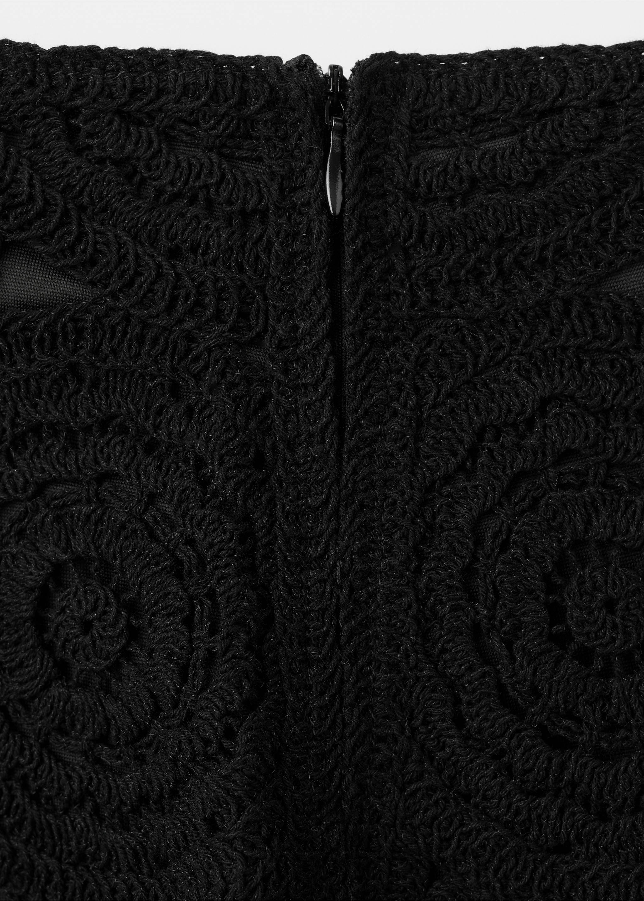 Minifaldilla ganxet - Detall de l'article 0, Negre. Ref: 27085842-00.