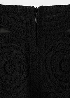 Crochet mini skirt — Black 8