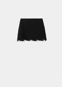 Crochet mini skirt — Black 6