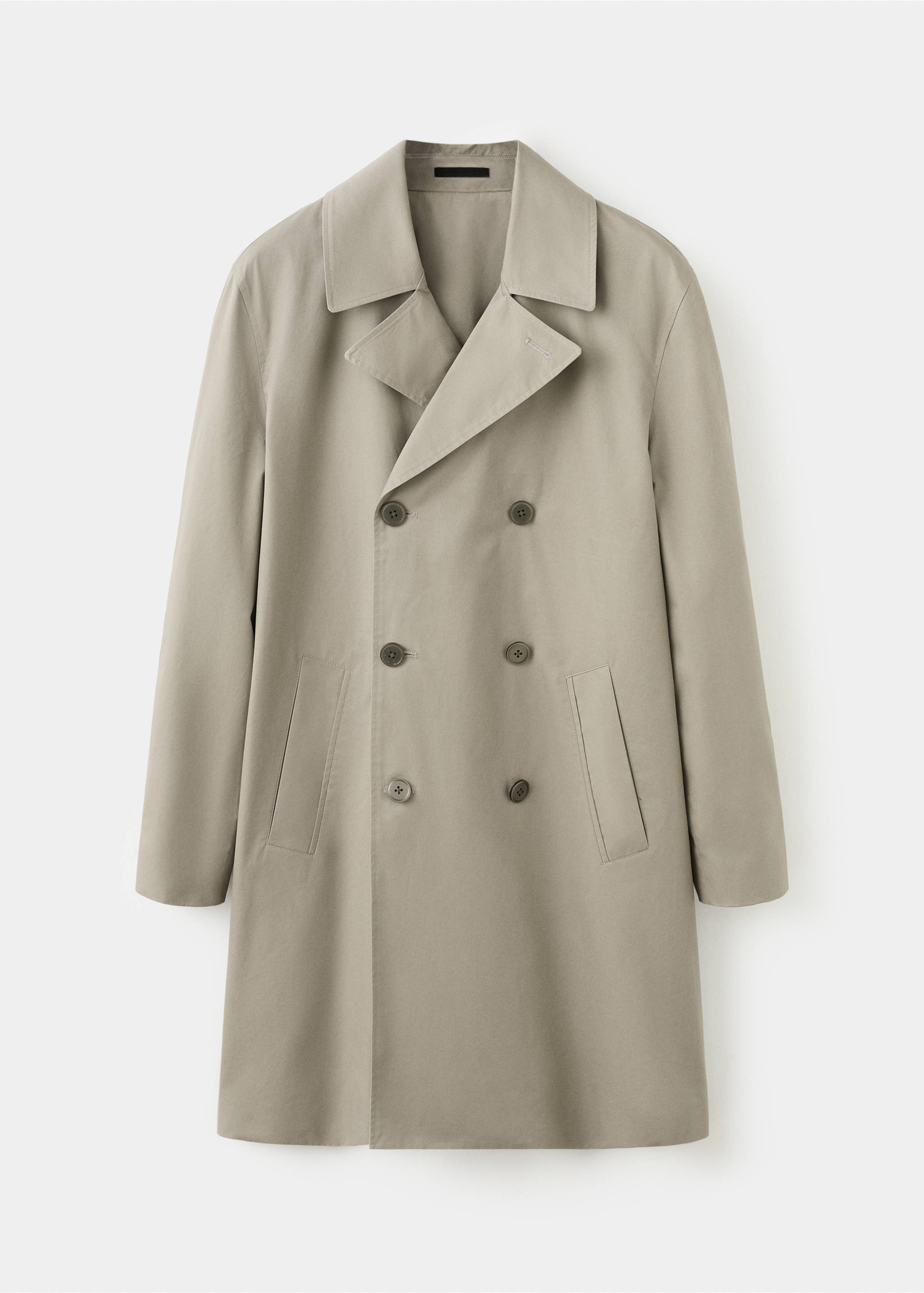 100% cotton gabardine regular fit - Article without model, Medium Brown. Ref: 27085927-01.