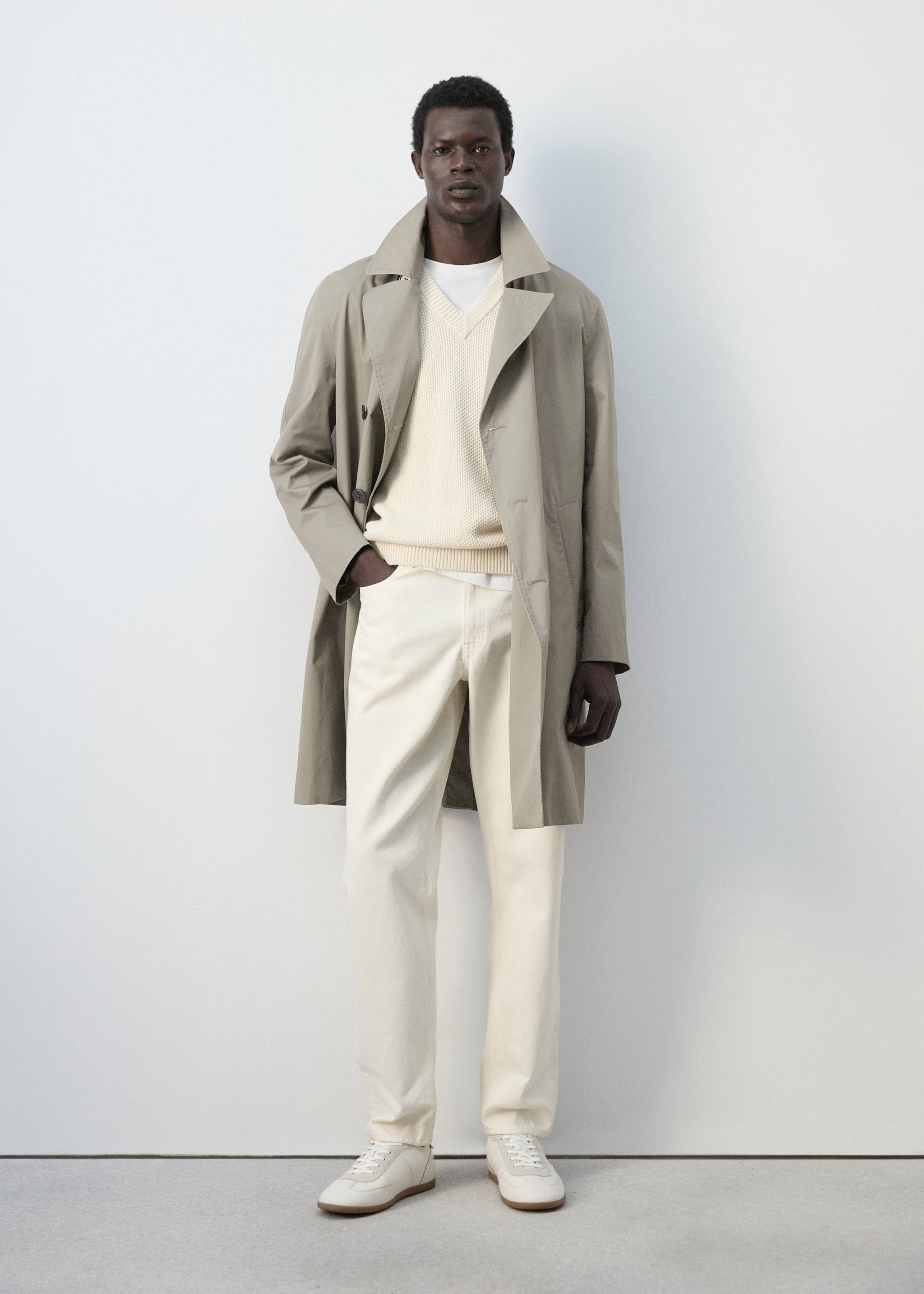 Gavardina cotó 100% regular fit - Pla general