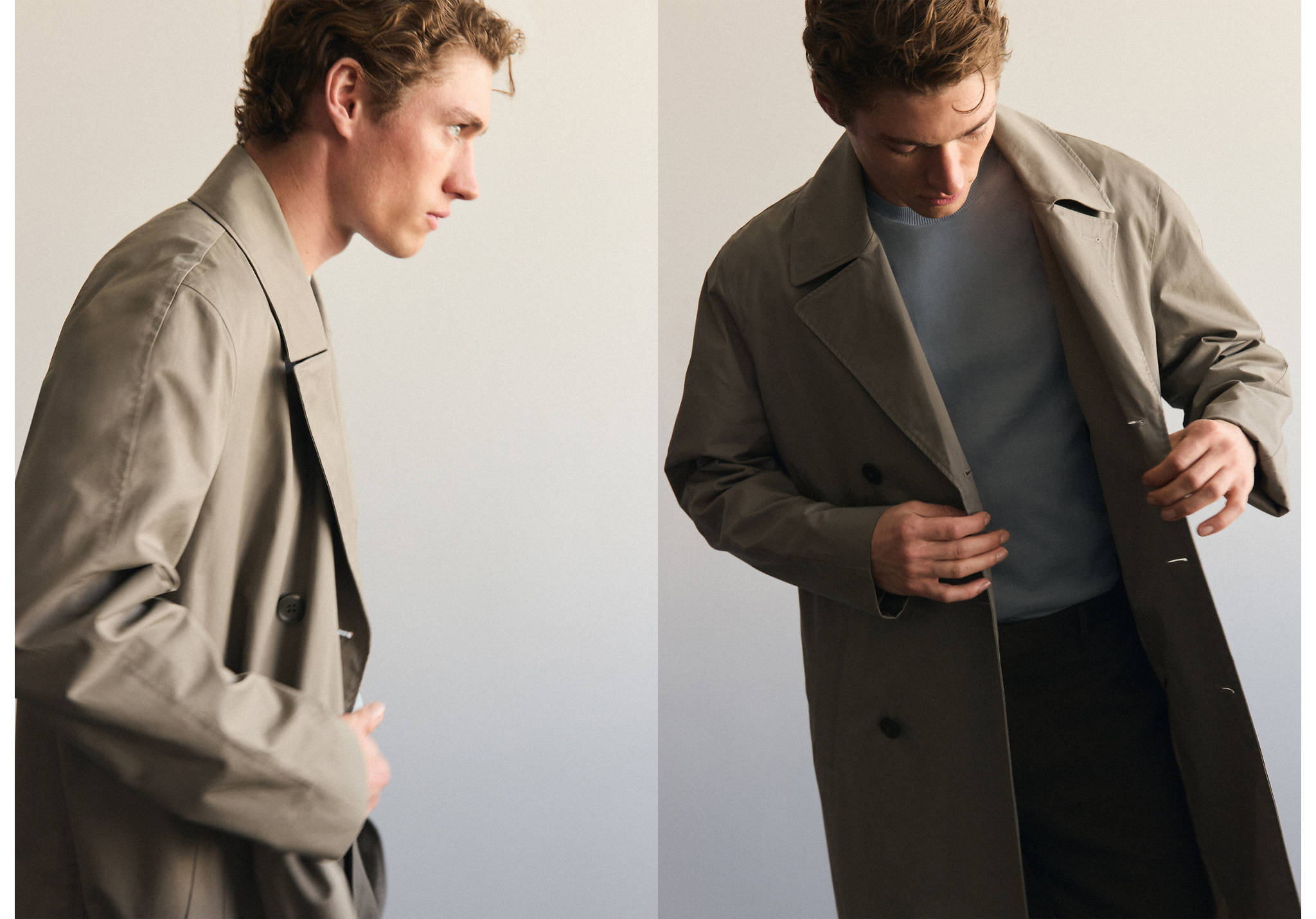 100% cotton gabardine regular fit - Panoramic plane