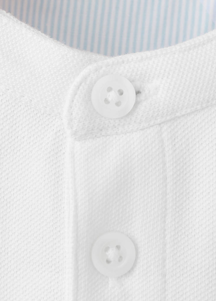 Button-down collar polo - thumbnail 4