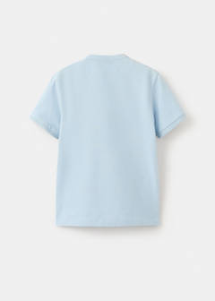 Button-down collar polo — Sky Blue 3