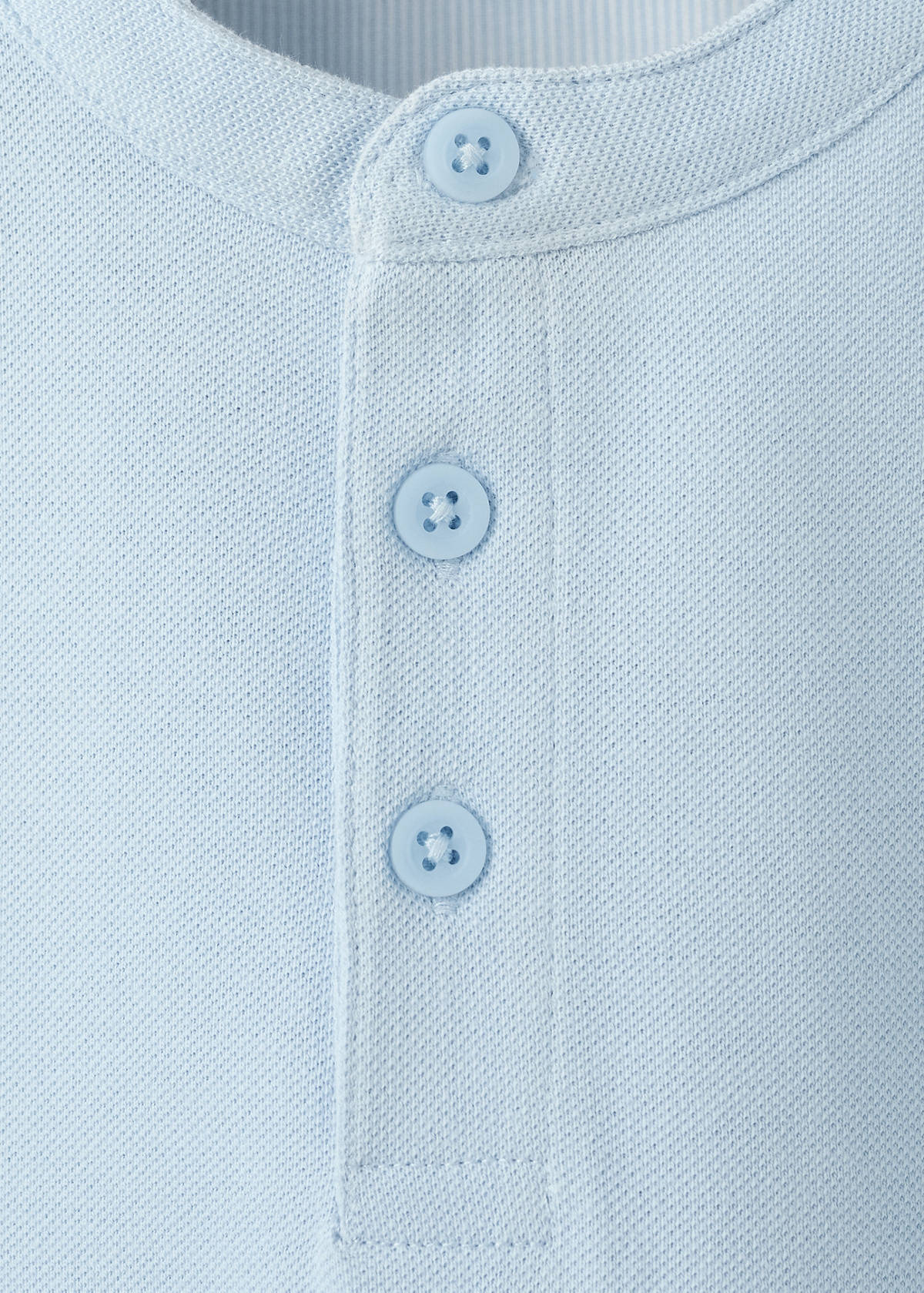Button-down collar polo — Sky Blue