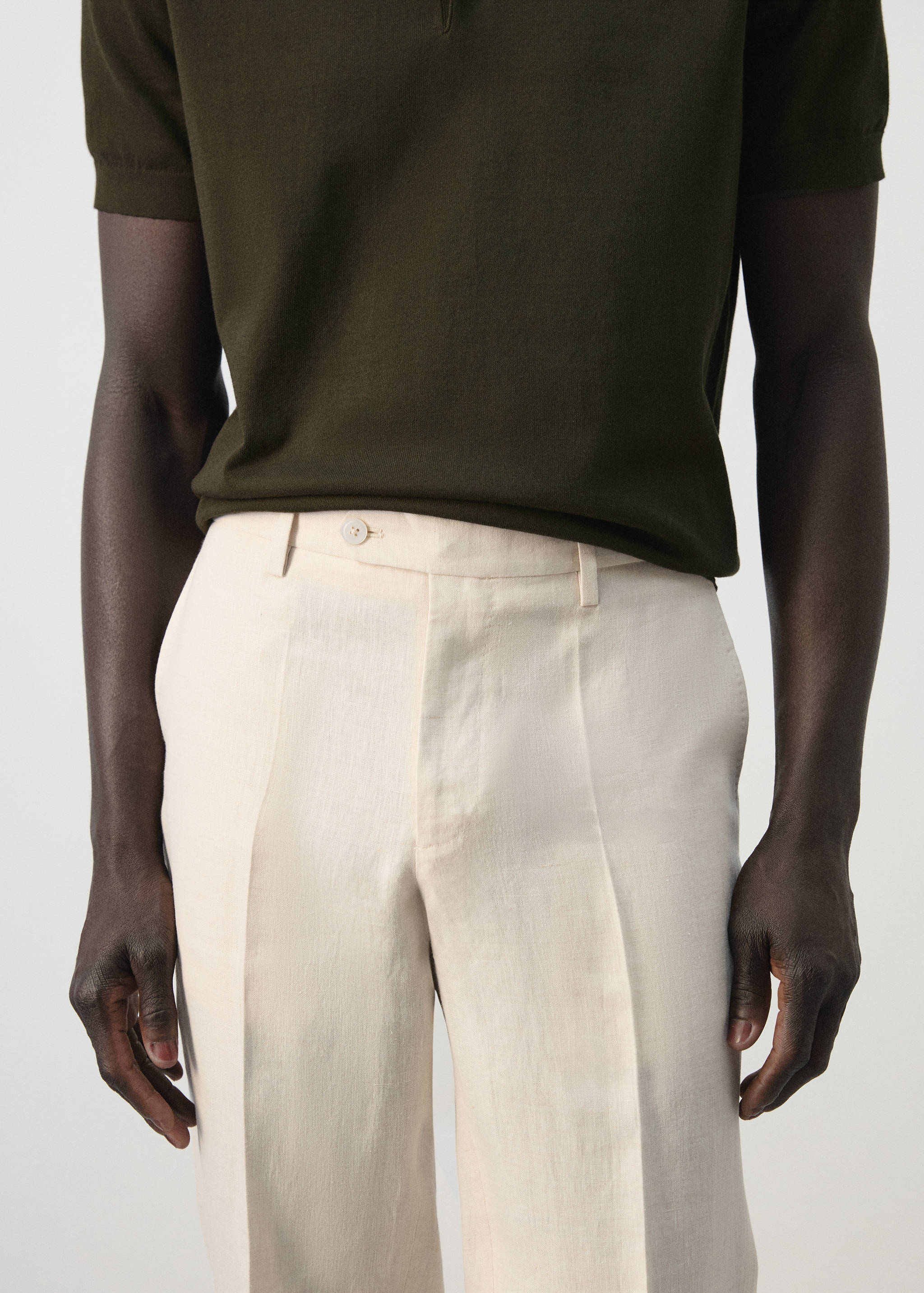 Pantalon costume Amalfi 100 % lin slim-fit - Détail de l'article 1