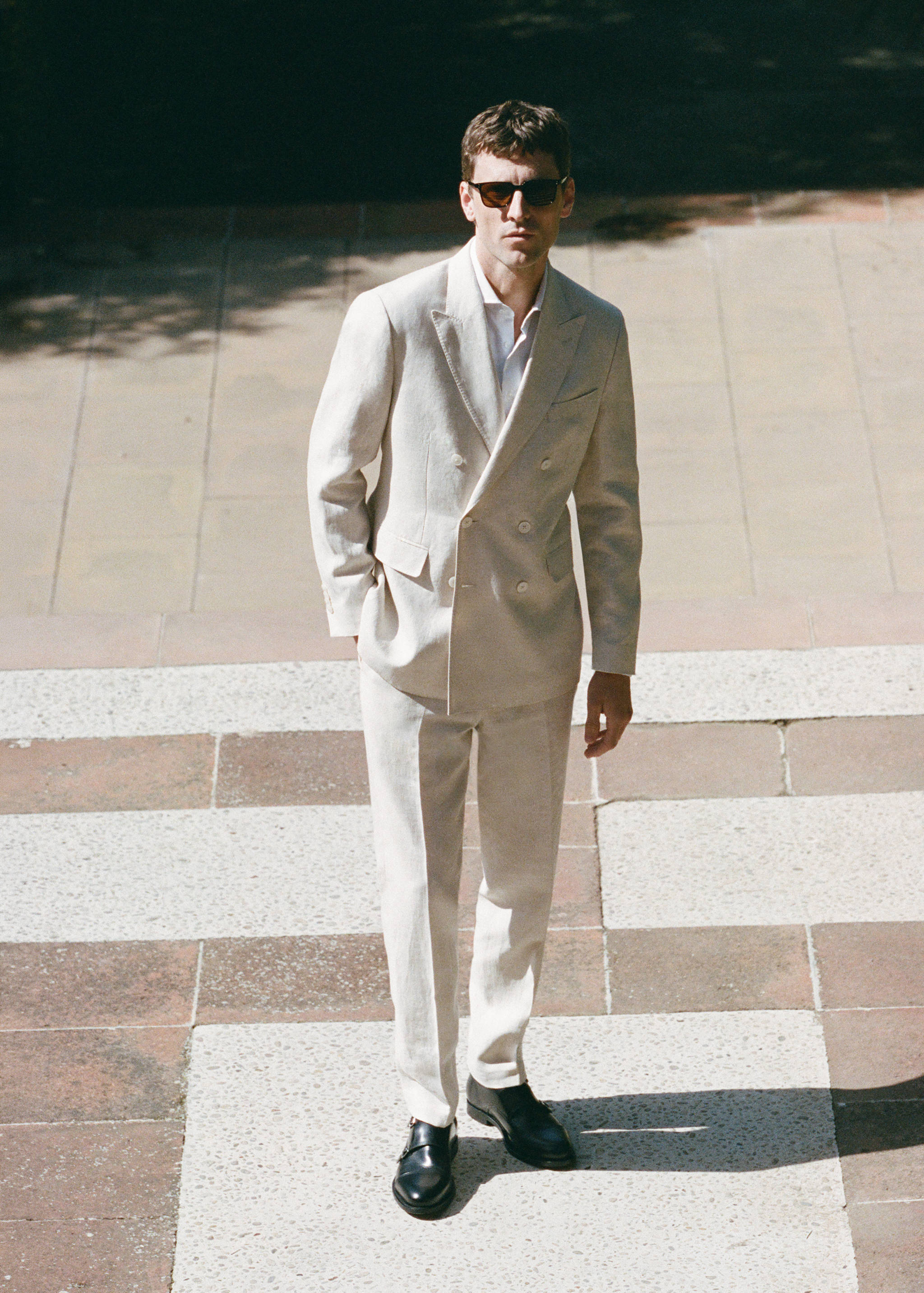 Pantalón traje Amalfi 100% lino slim fit - Detalle del artículo 7