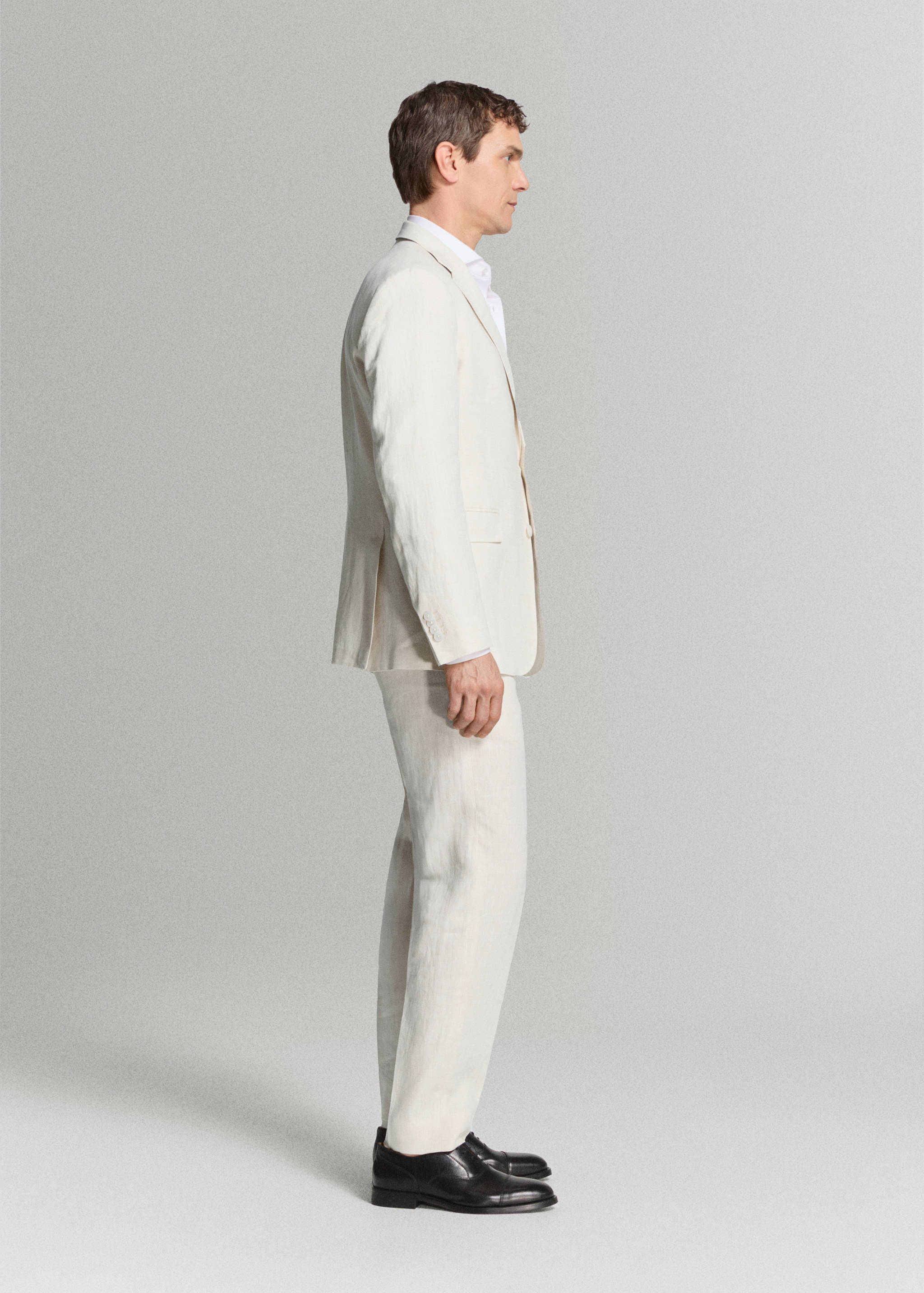 Костюмные брюки Amalfi slim fit 100% лен - Деталь изделия 4