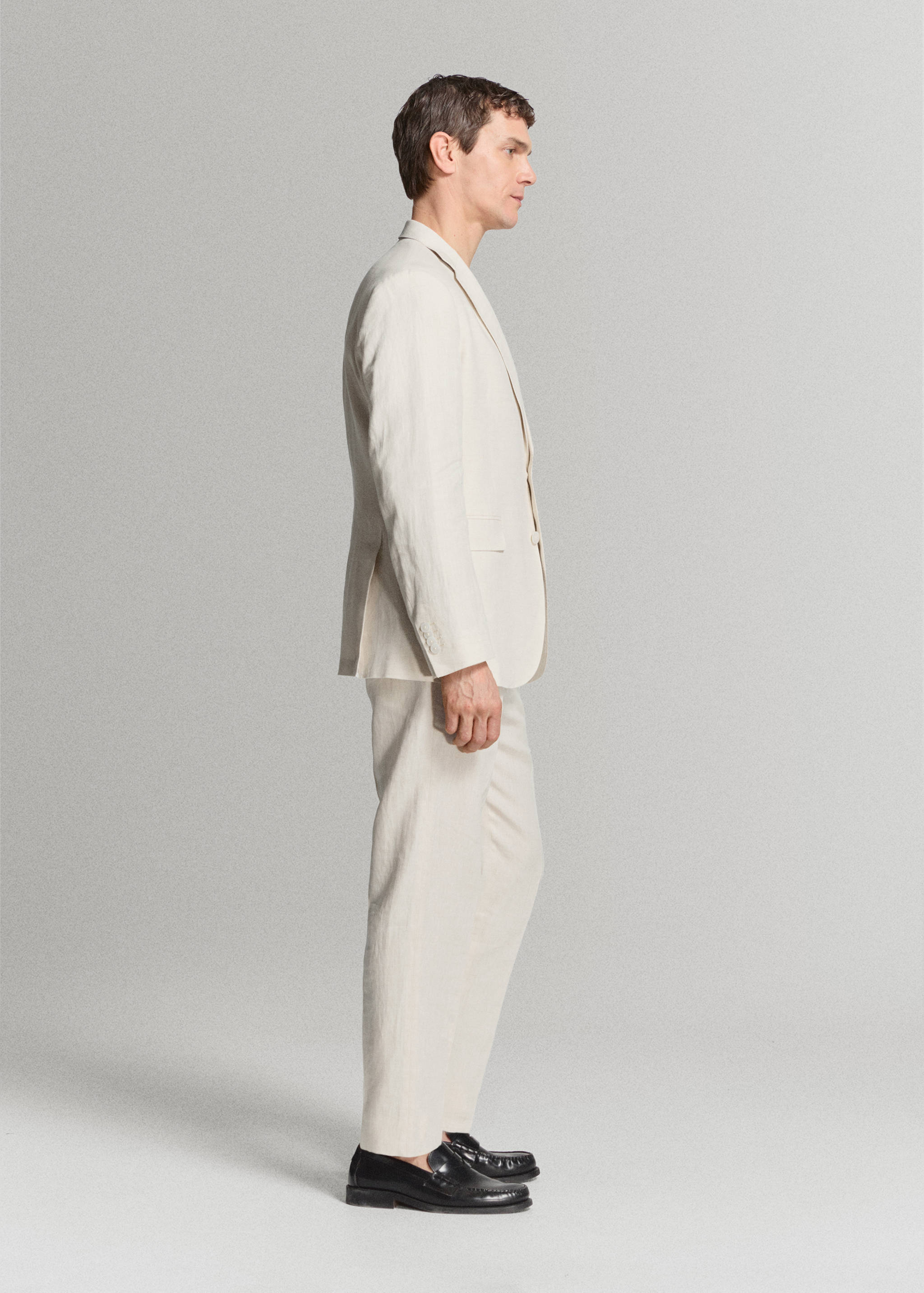 Костюмные брюки Amalfi slim fit 100% лен - Деталь изделия 4