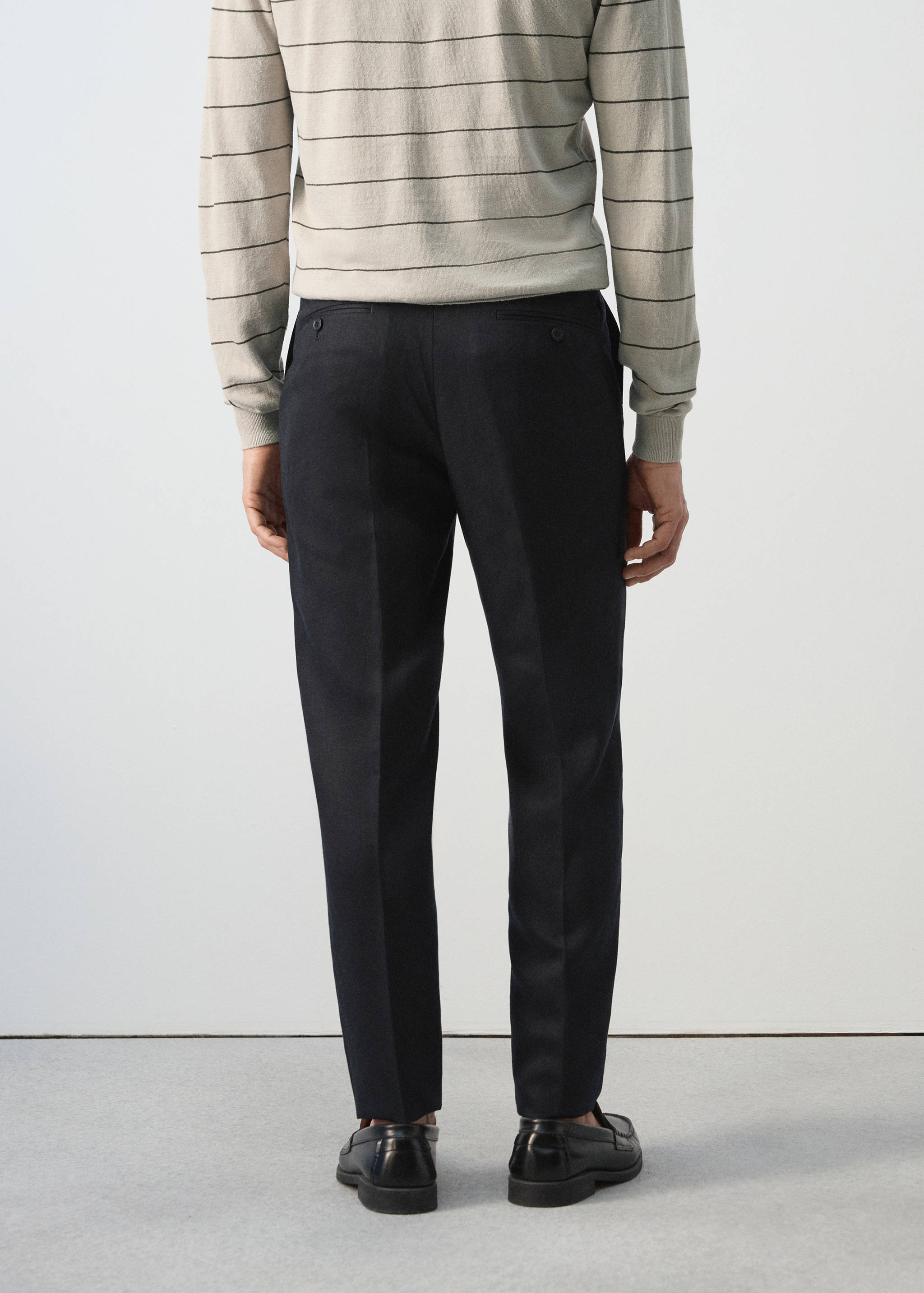 Костюмные брюки Amalfi зауженного кроя - Обратная сторона изделия