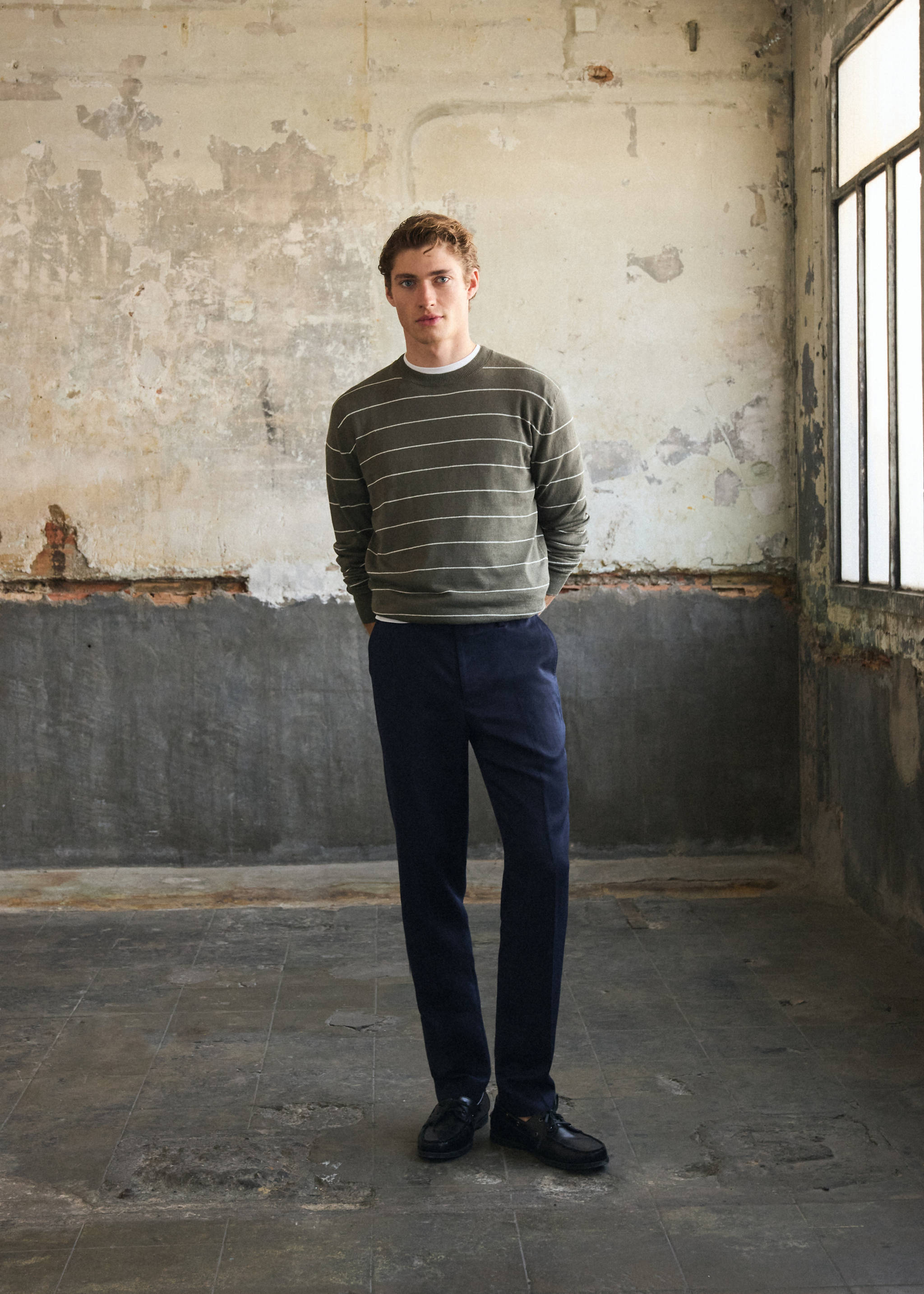 Pantalons vestit Amalfi slim fit - Detall de l'article 5, Blau marí. Ref: 27085930-04.