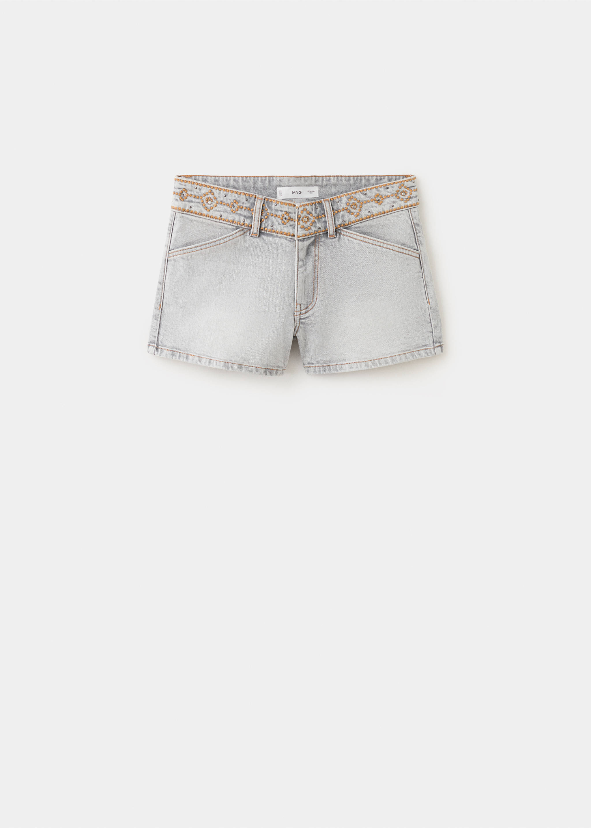 Embroidered detail mini shorts - Article without model