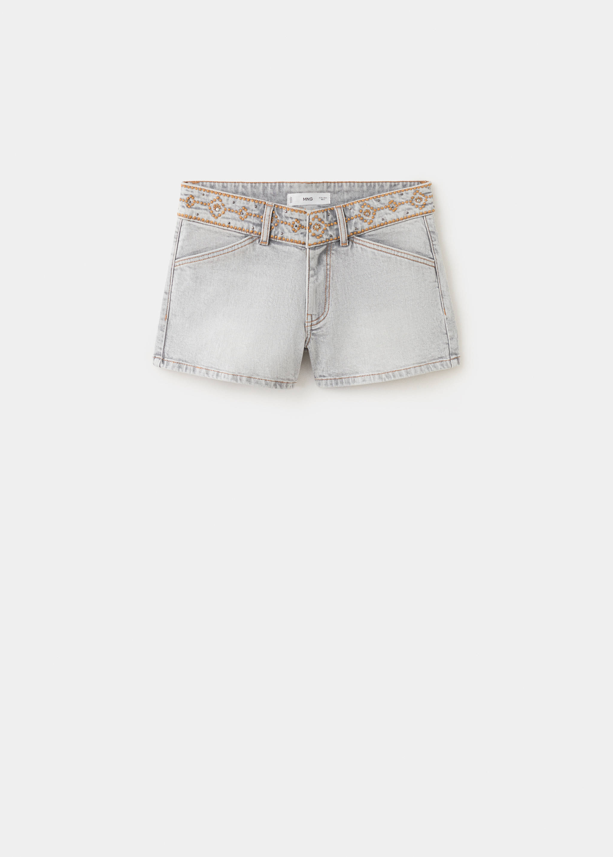 Embroidered detail mini shorts - Article without model