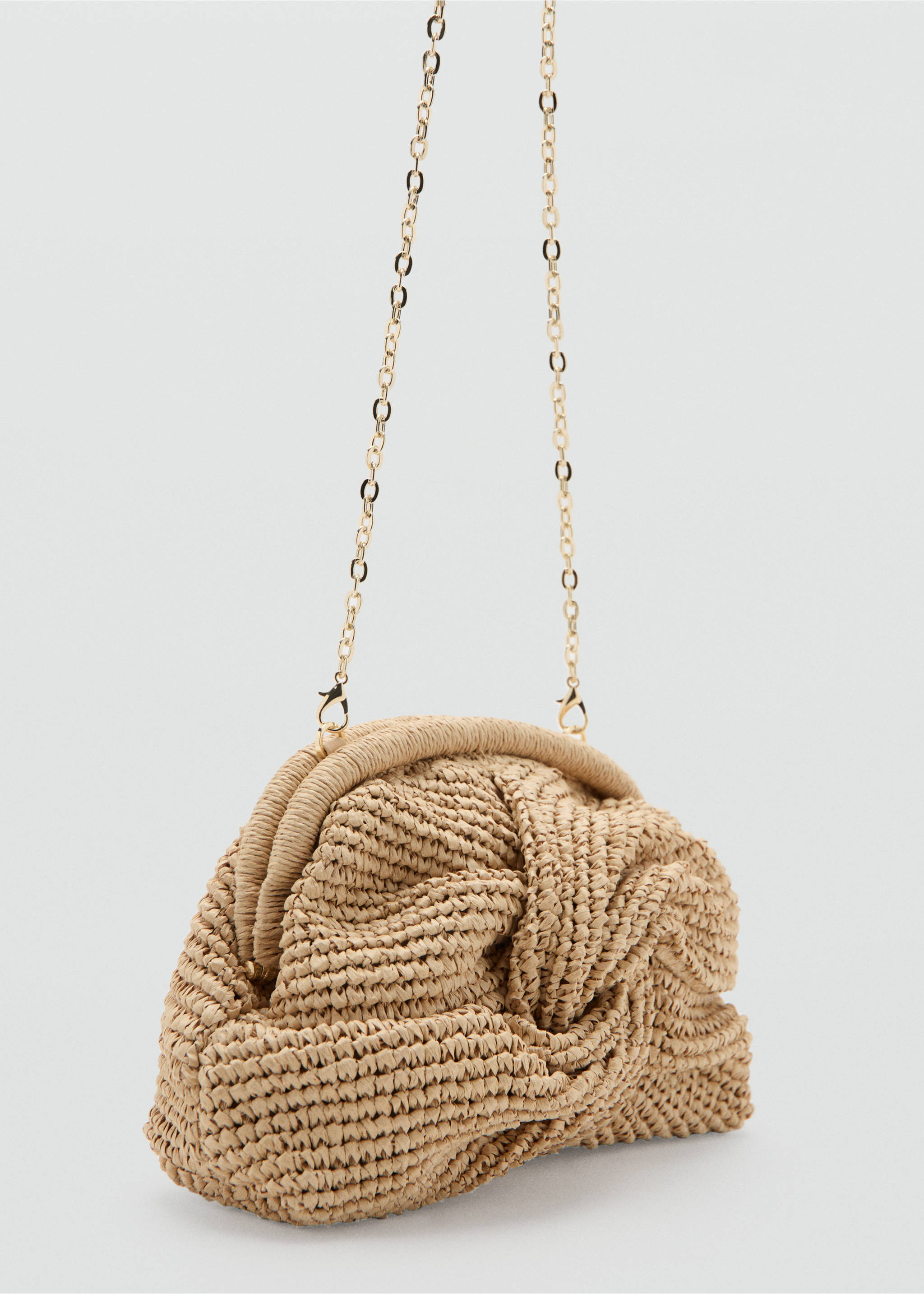 Natural fibre handbag - Medium plane, Beige. Ref: 27085933-00.