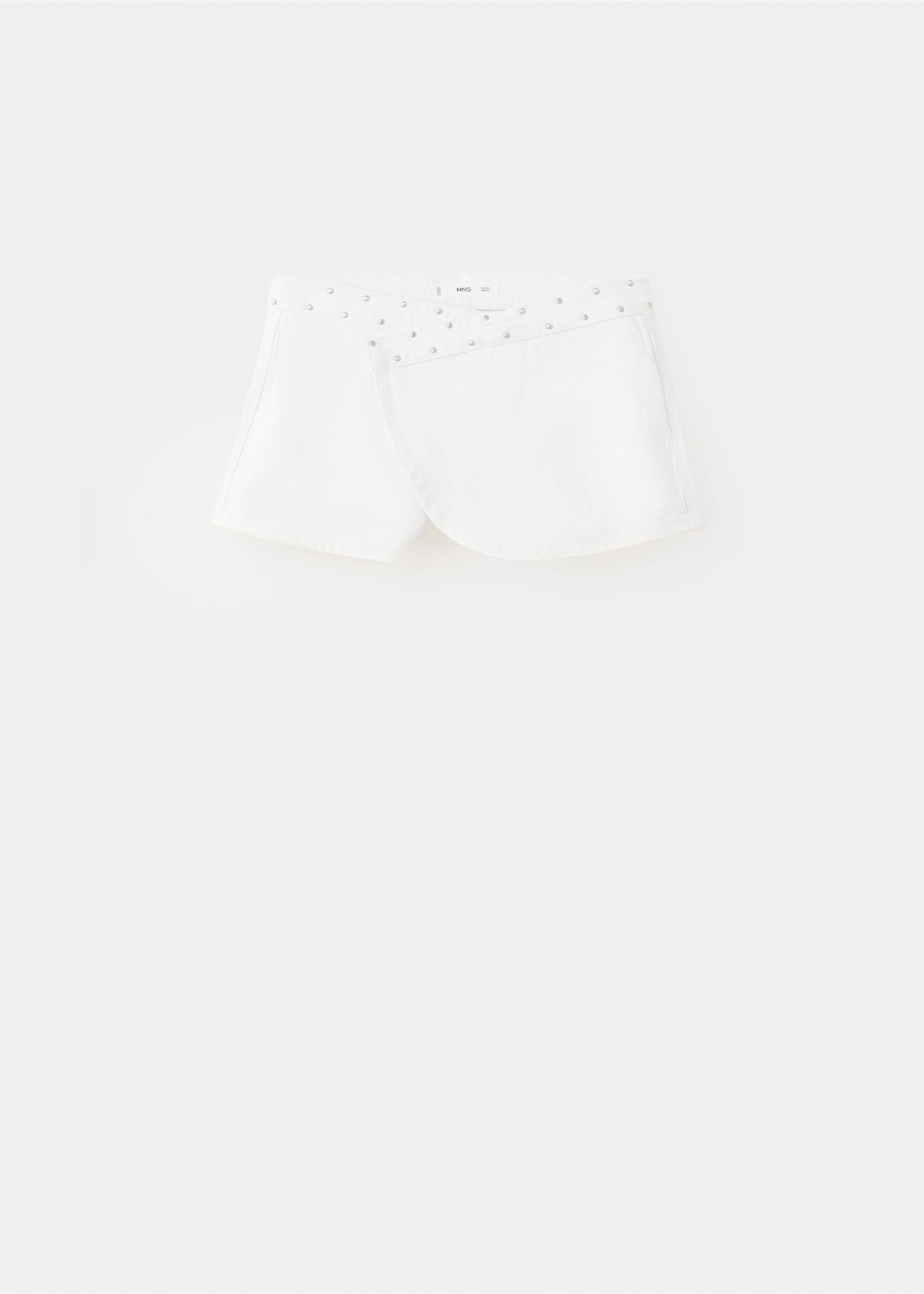 Falda pantalón cruzada tachas - Artículo sin modelo, Blanco roto. Ref: 27085934-00.