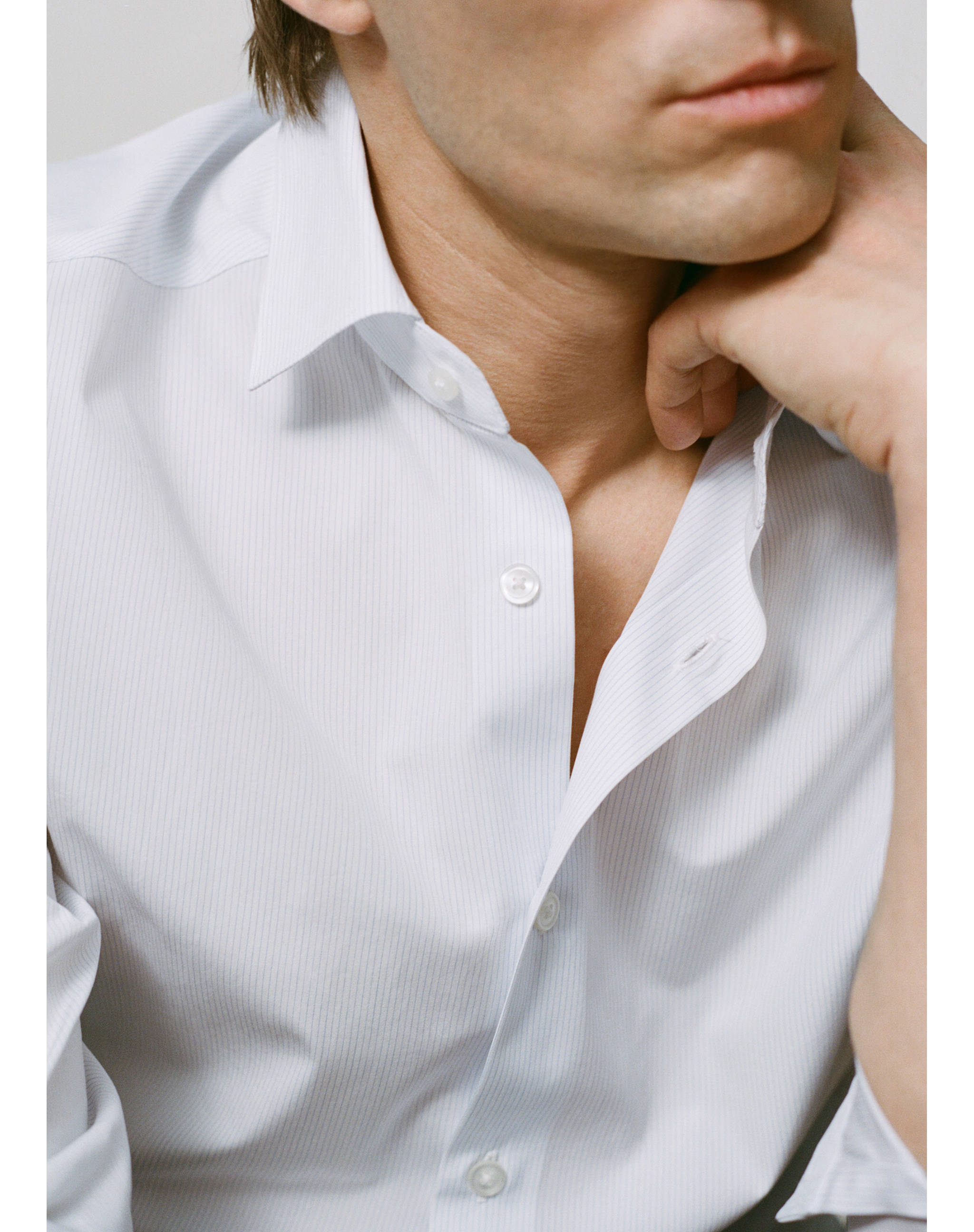 Camisa  100% algodón rayas slim fit - Detalle del artículo 5