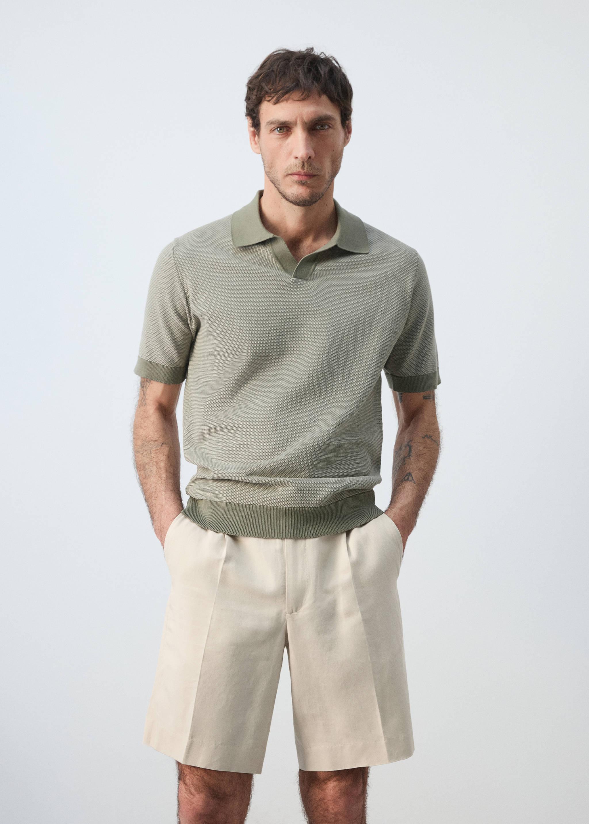 100% cotton jersey polo shirt - Medium plane