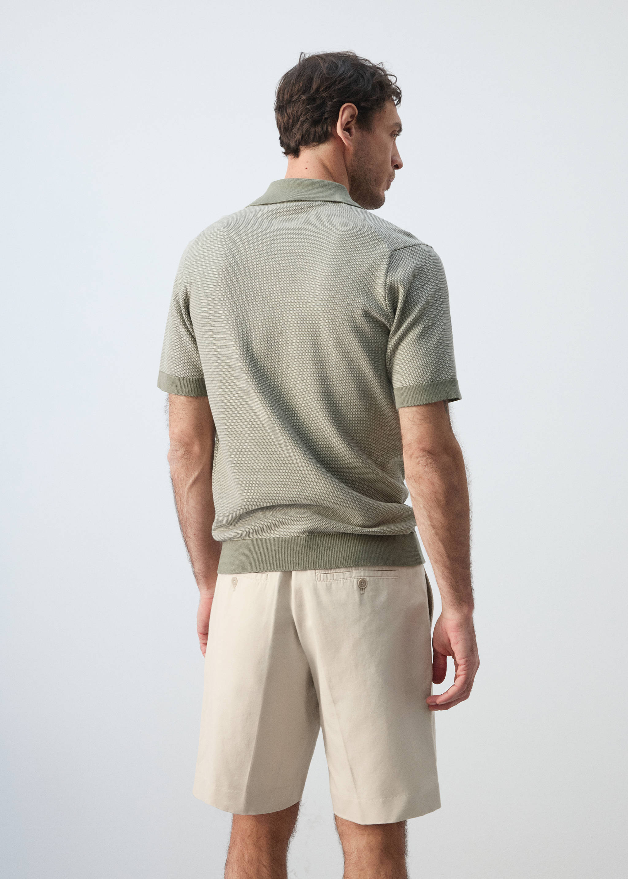 100% cotton jersey polo shirt - Reverse of the article