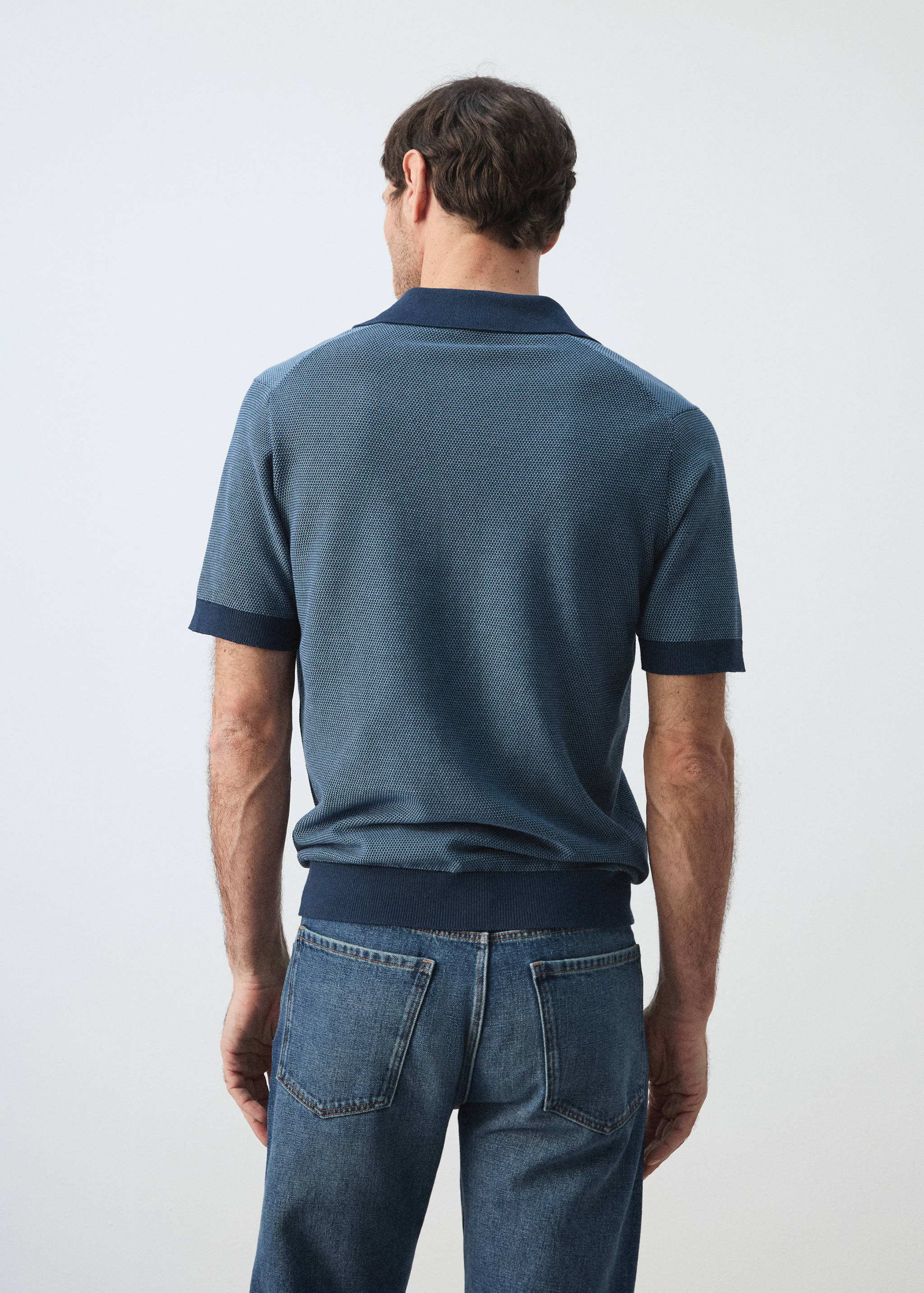 100% cotton jersey polo shirt - Reverse of the article