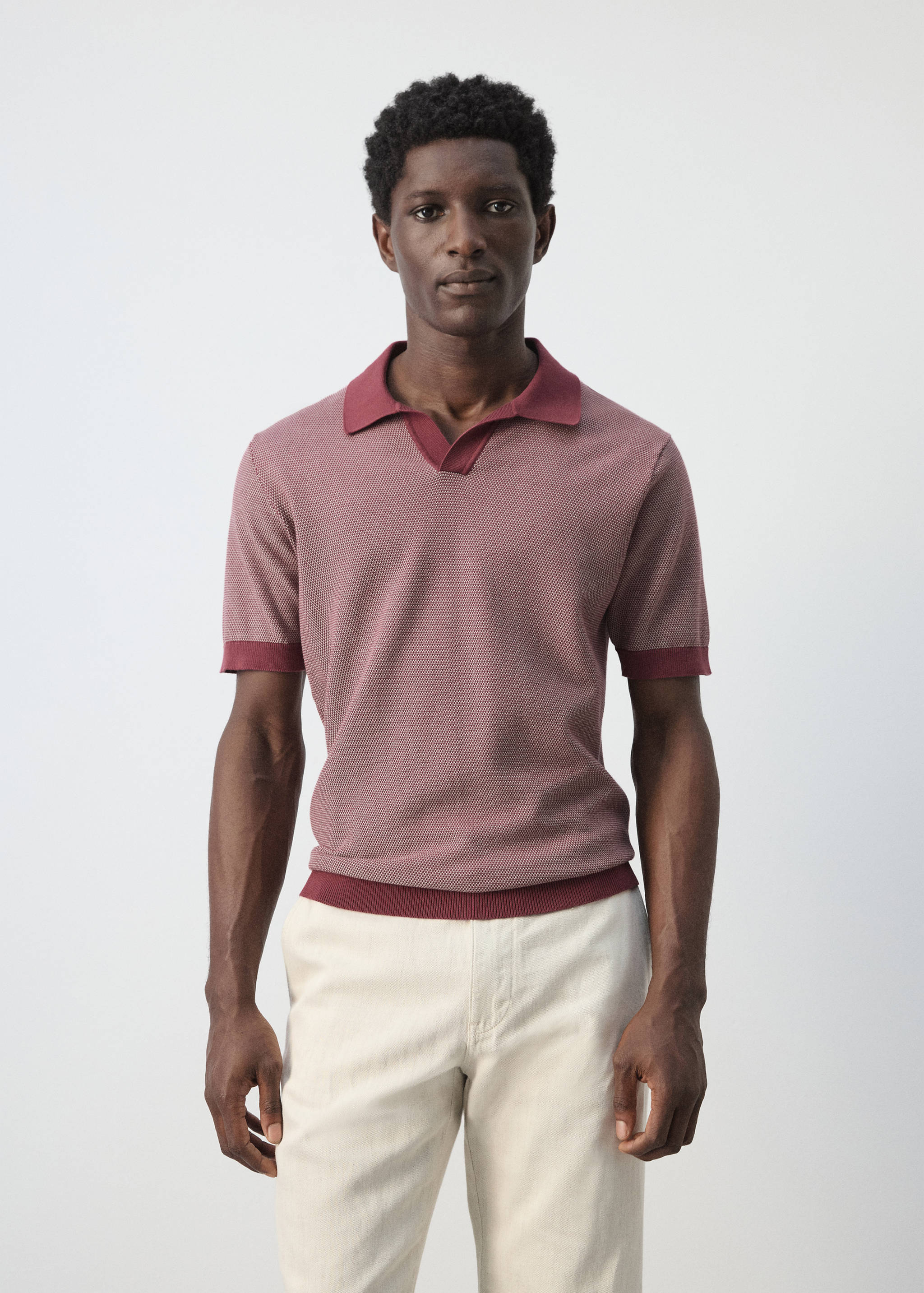 100% cotton jersey polo shirt - Medium plane