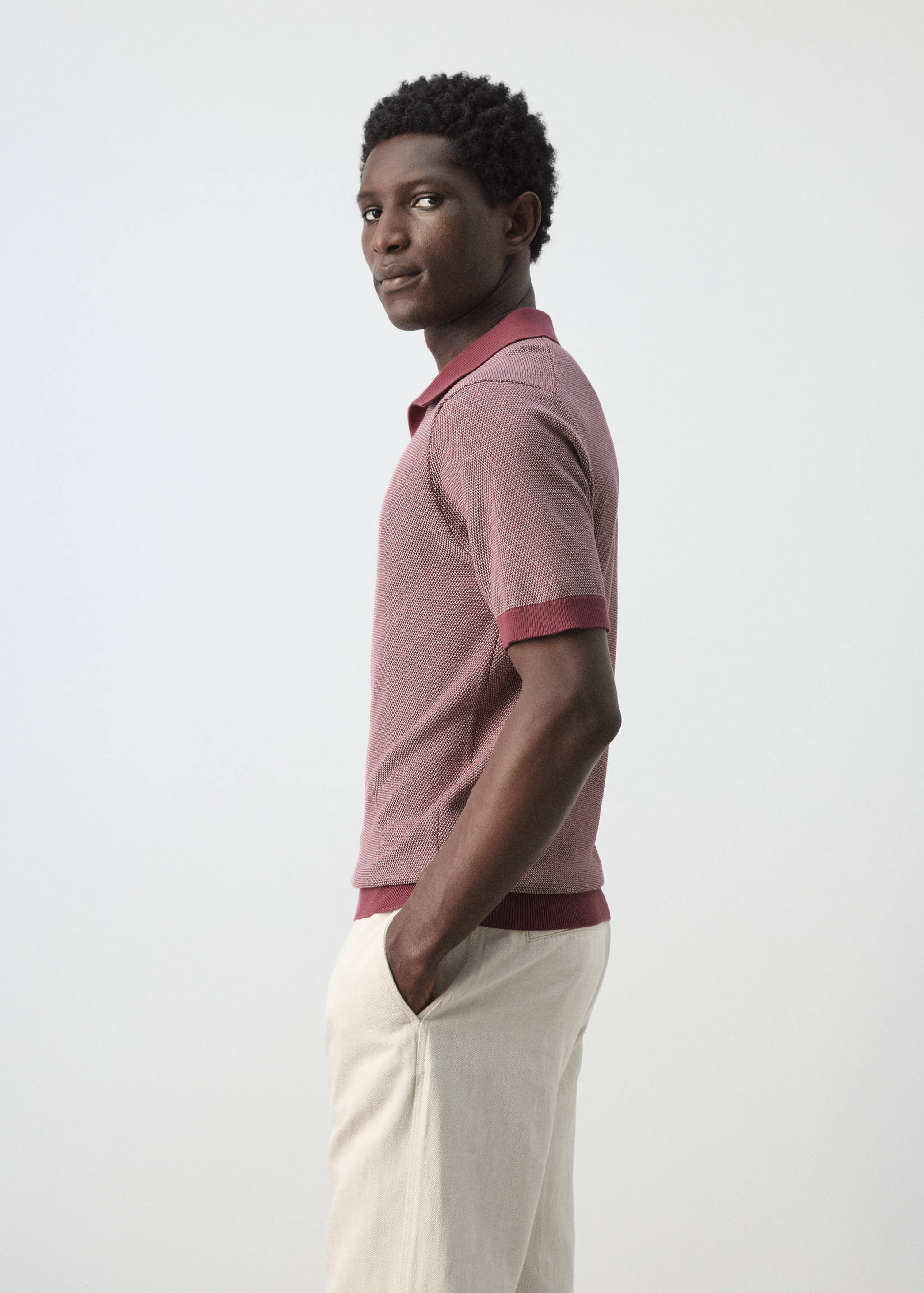 100% cotton jersey polo shirt - Details of the article 2
