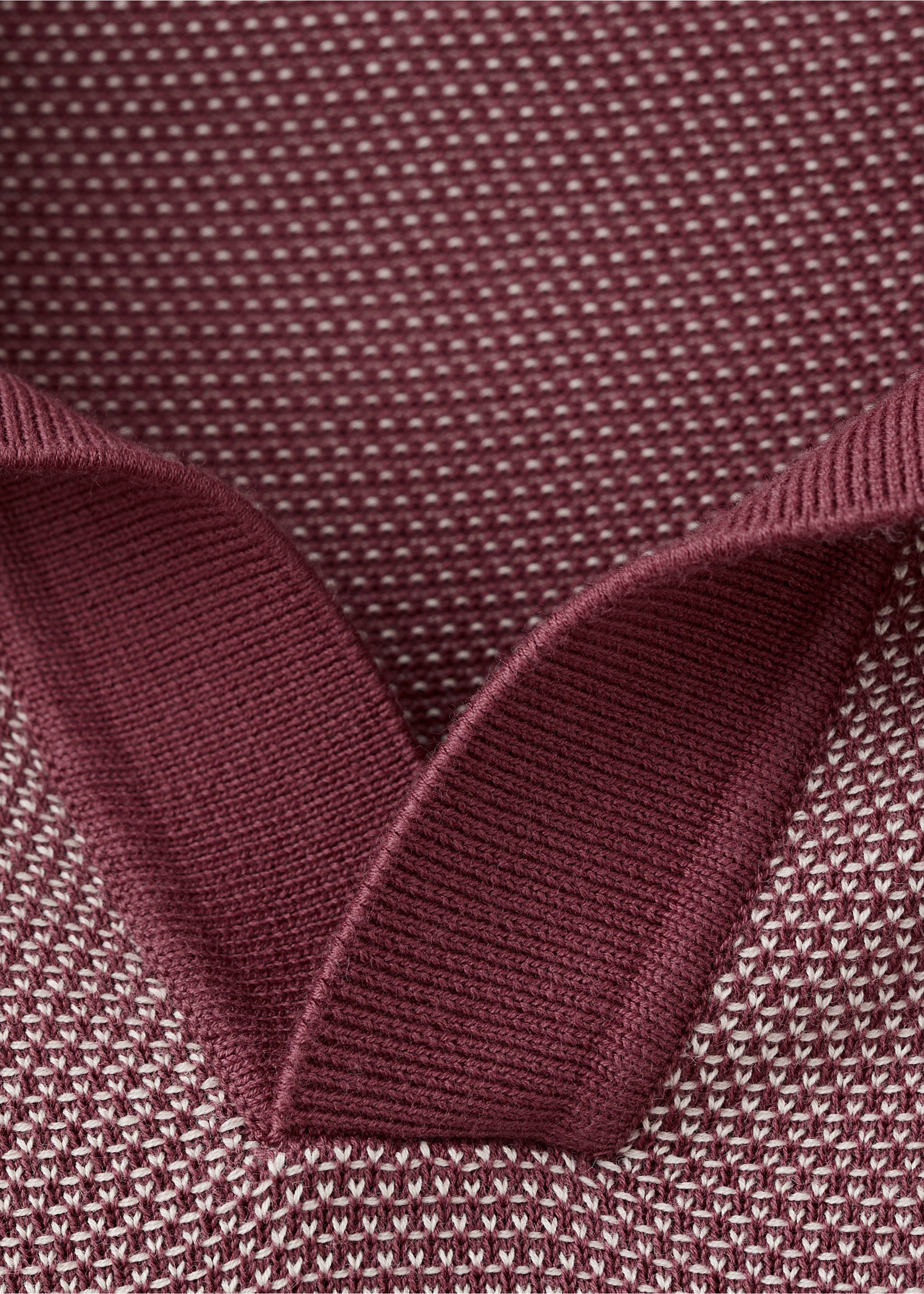 100% cotton jersey polo shirt - Details of the article 8, Plum. Ref: 27085936-00.