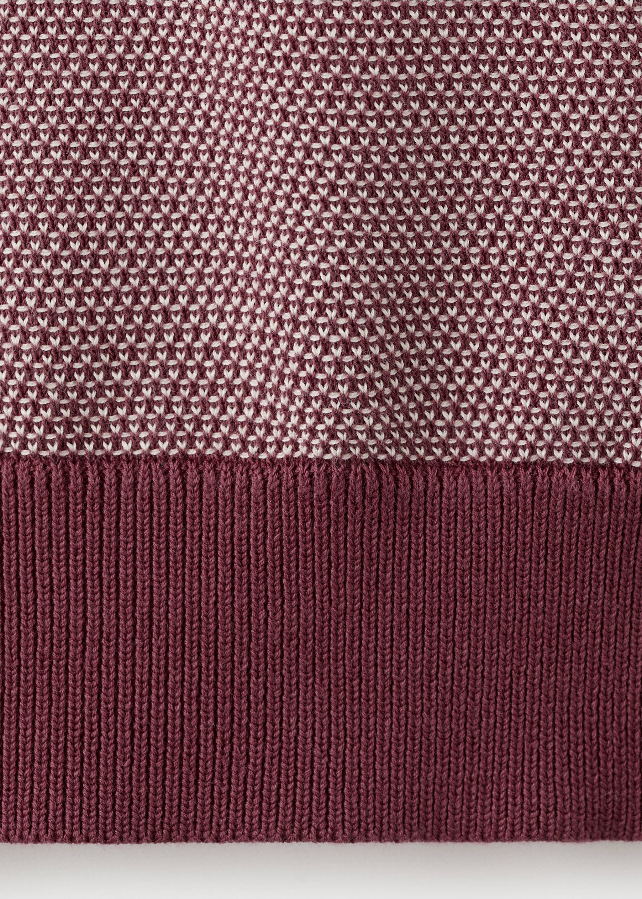 100% cotton jersey polo shirt - Details of the article 0, Plum. Ref: 27085936-00.