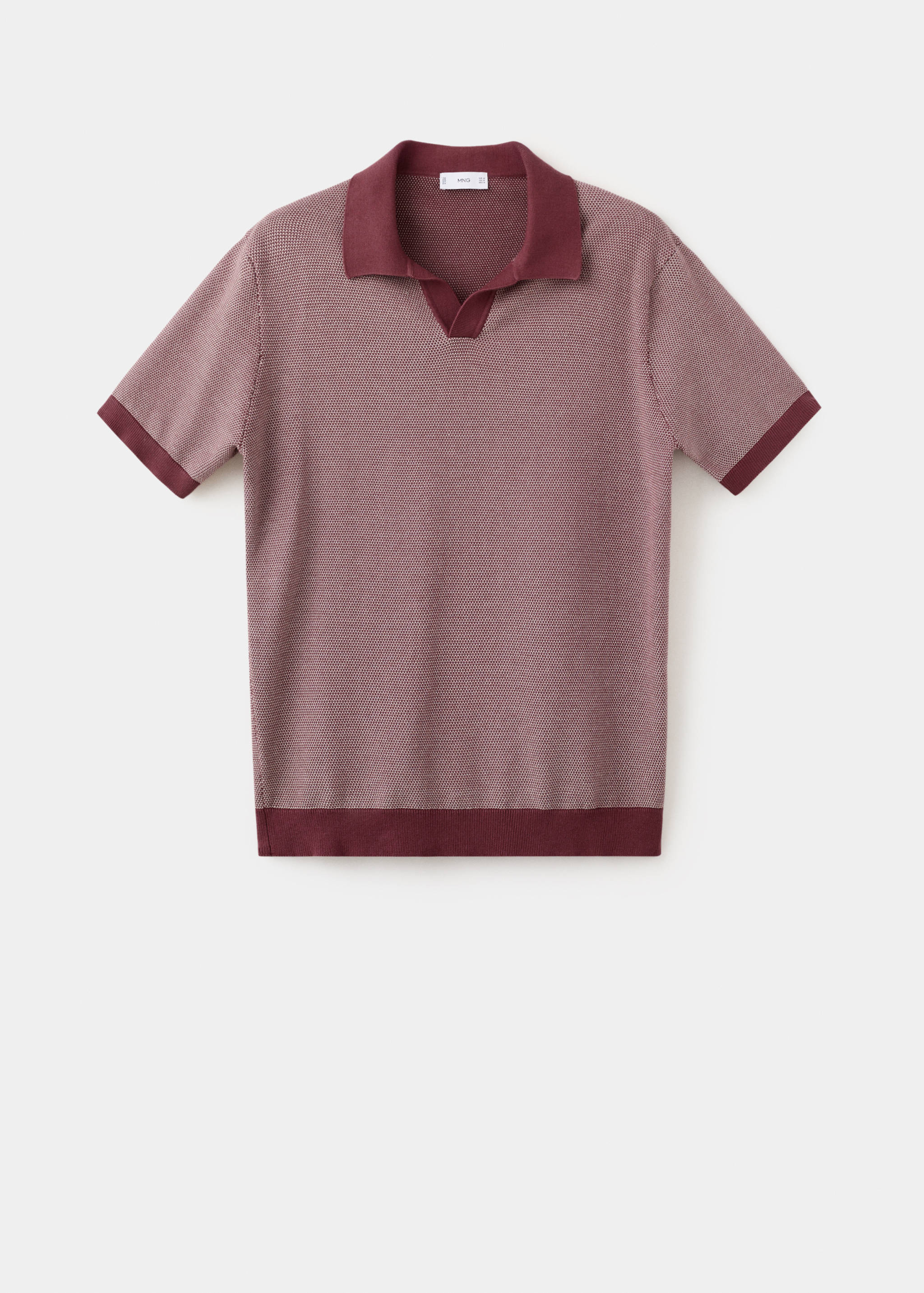 Polo 100% algodón punto combinado - Artículo sin modelo