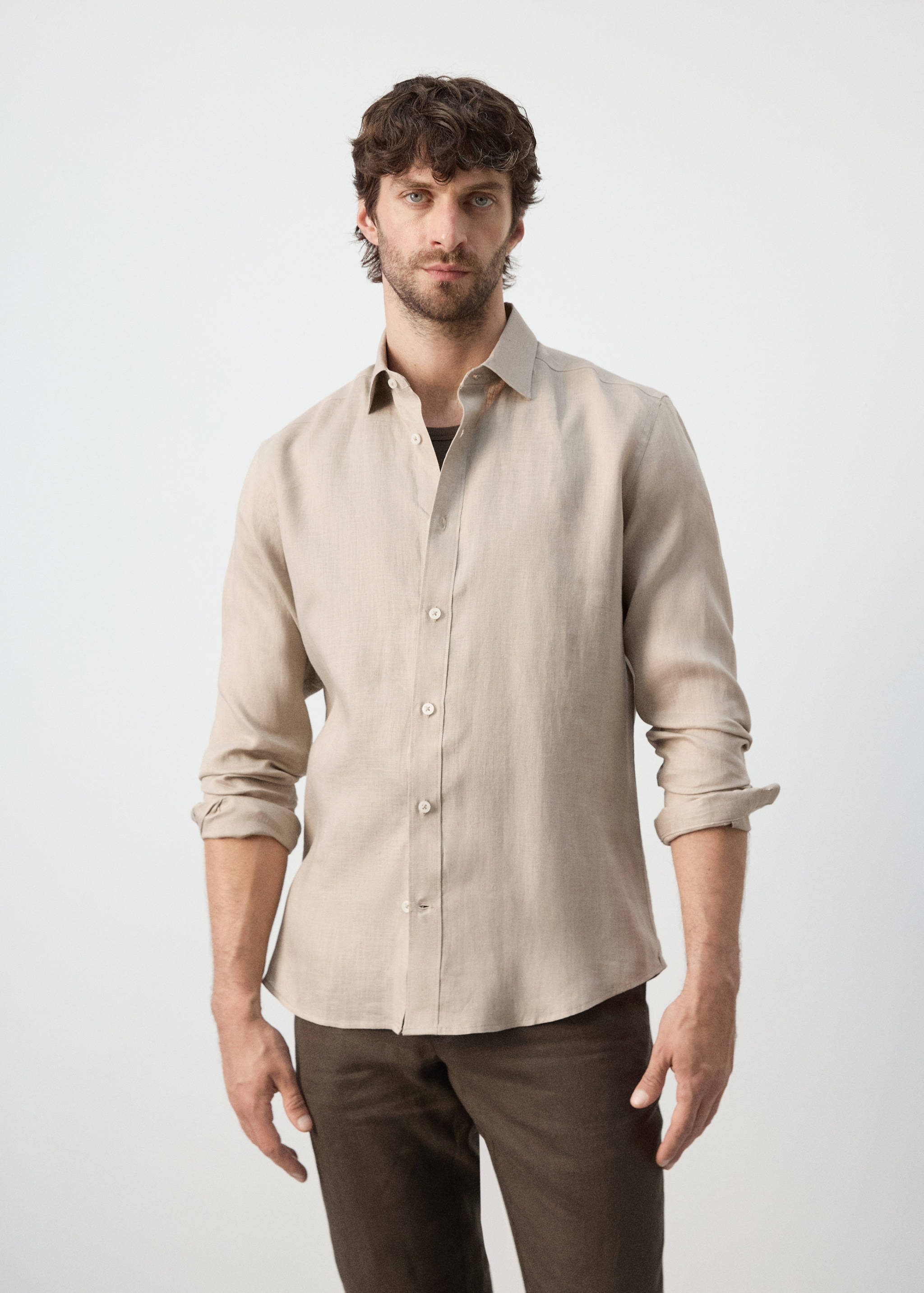 Camisa regular fit 100% lli - Pla mig