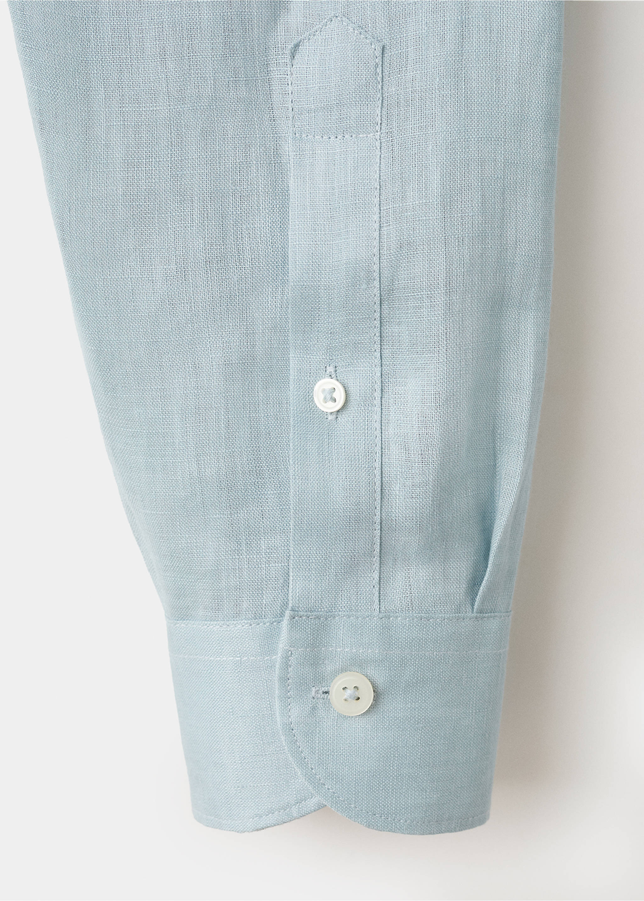 Рубашка regular fit 100% лен - Деталь изделия 0, Синий фарфор. Ref: 27085939-00.