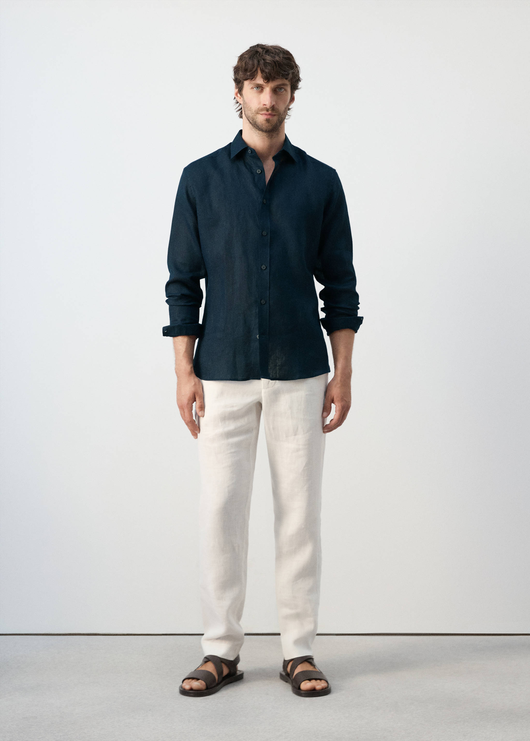 Camisa regular fit 100% lli - Pla general