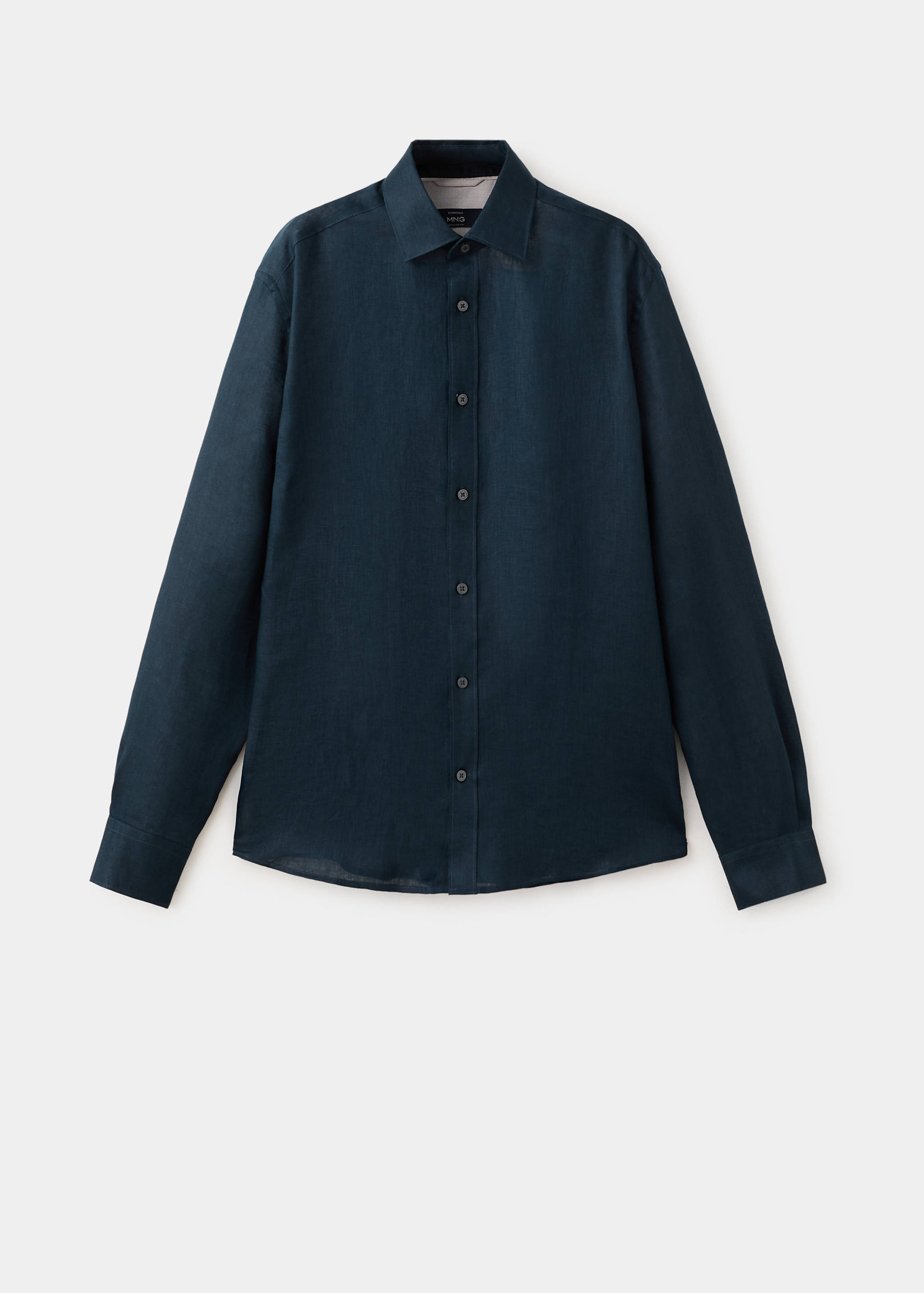 Рубашка regular fit 100% лен - Изделие без модели