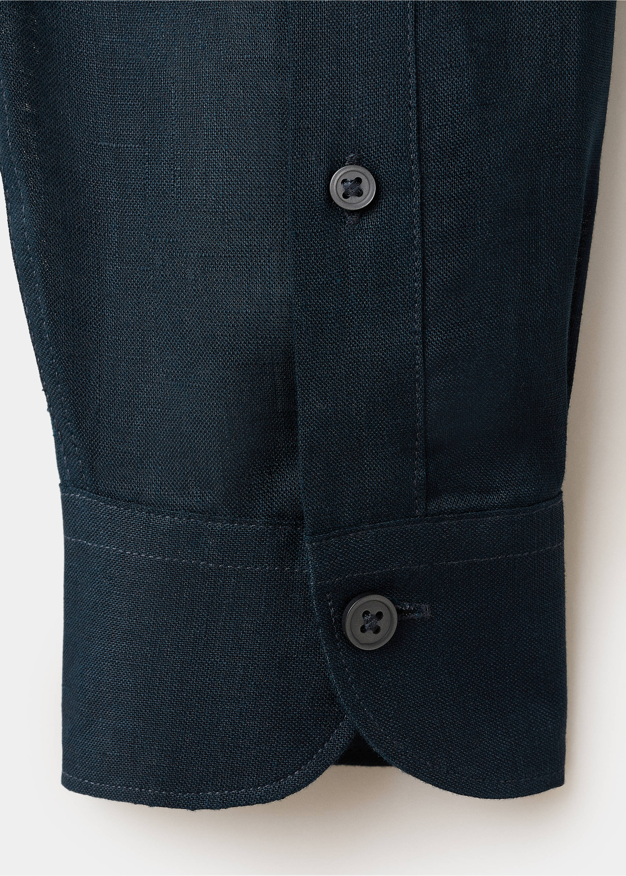 Рубашка regular fit 100% лен - Деталь изделия 0, Синяя ночь. Ref: 27085939-00.