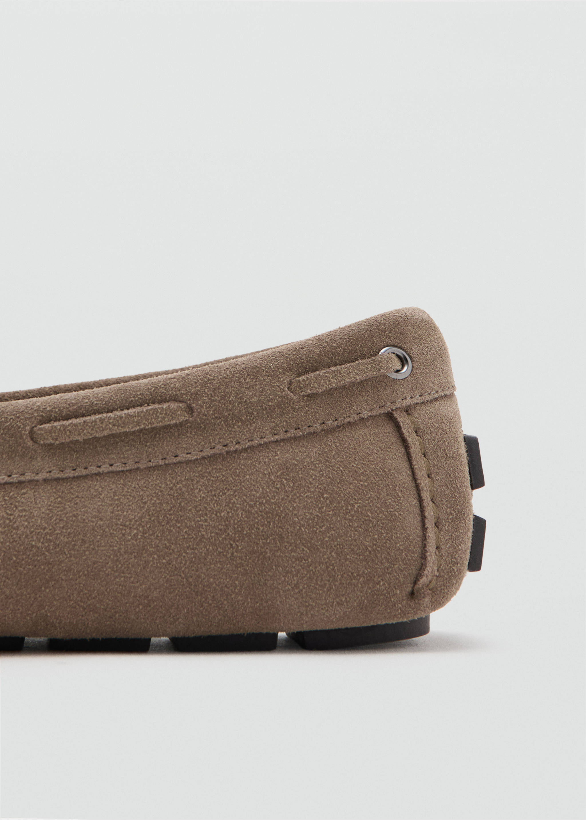 Driver shoe with laces - Details of the article 2, Sand. Ref: 27085942-01.