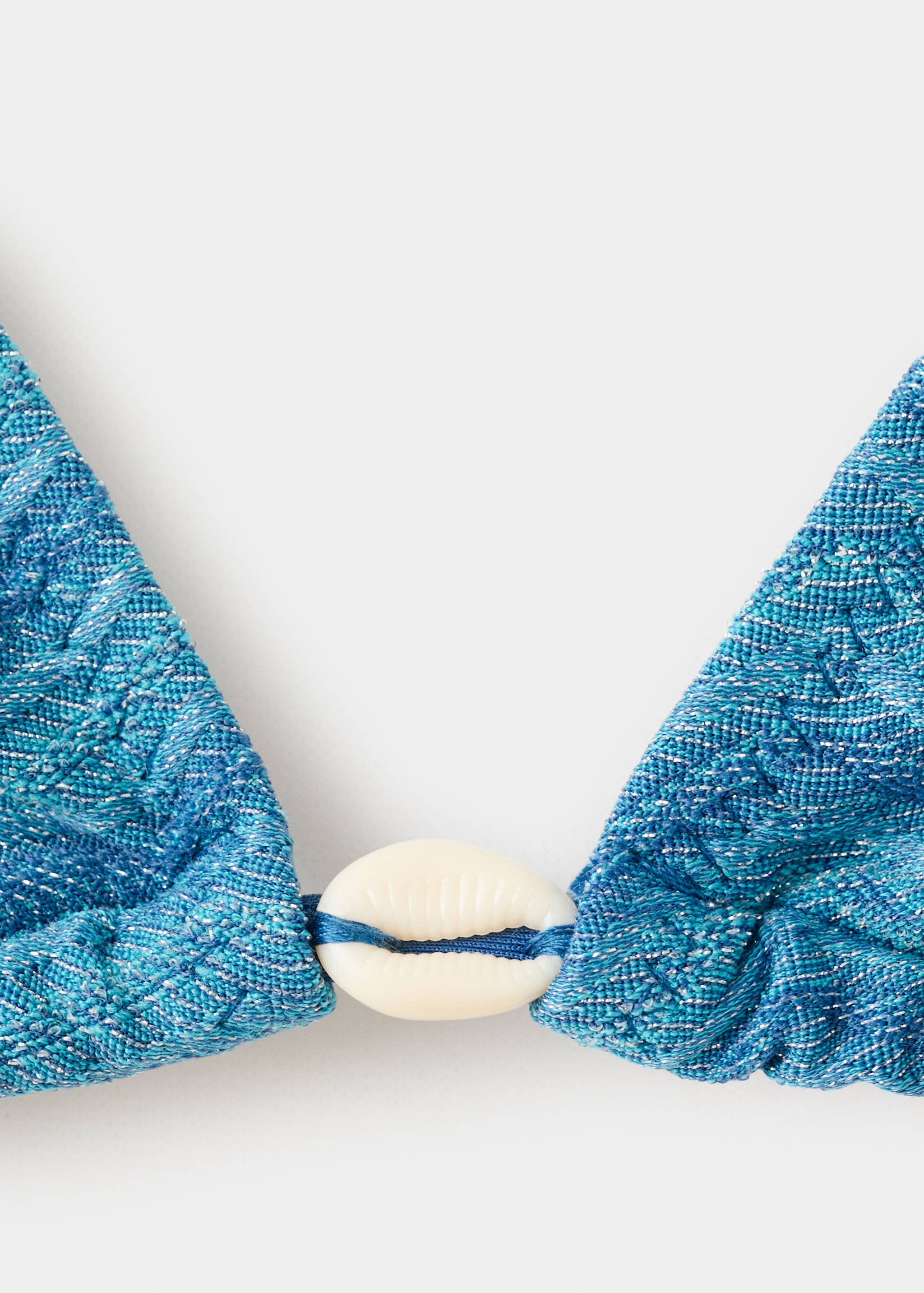 Textured bikini with medium-coverage bottoms - Details of the article 8