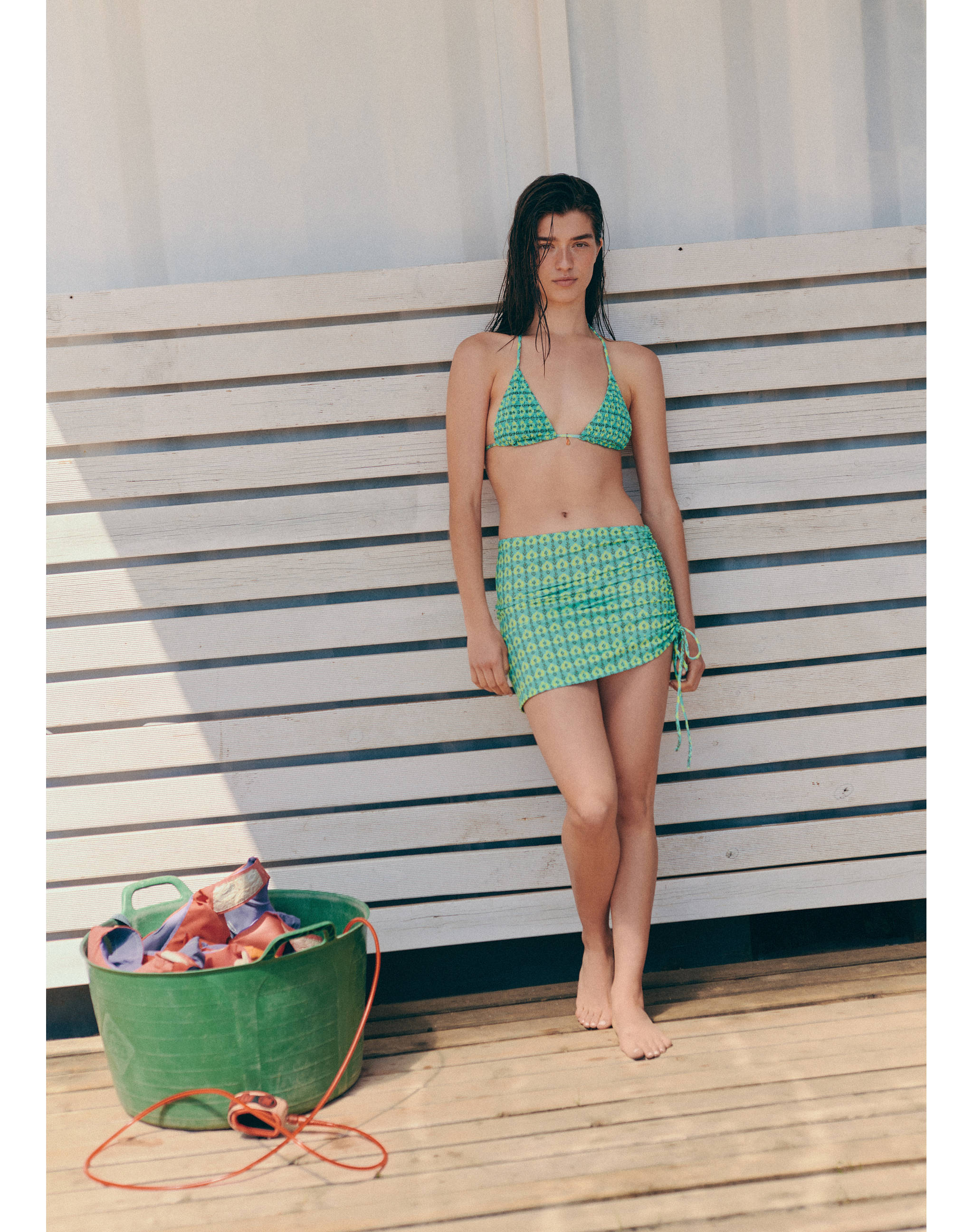 Printed sarong skirt - General plane