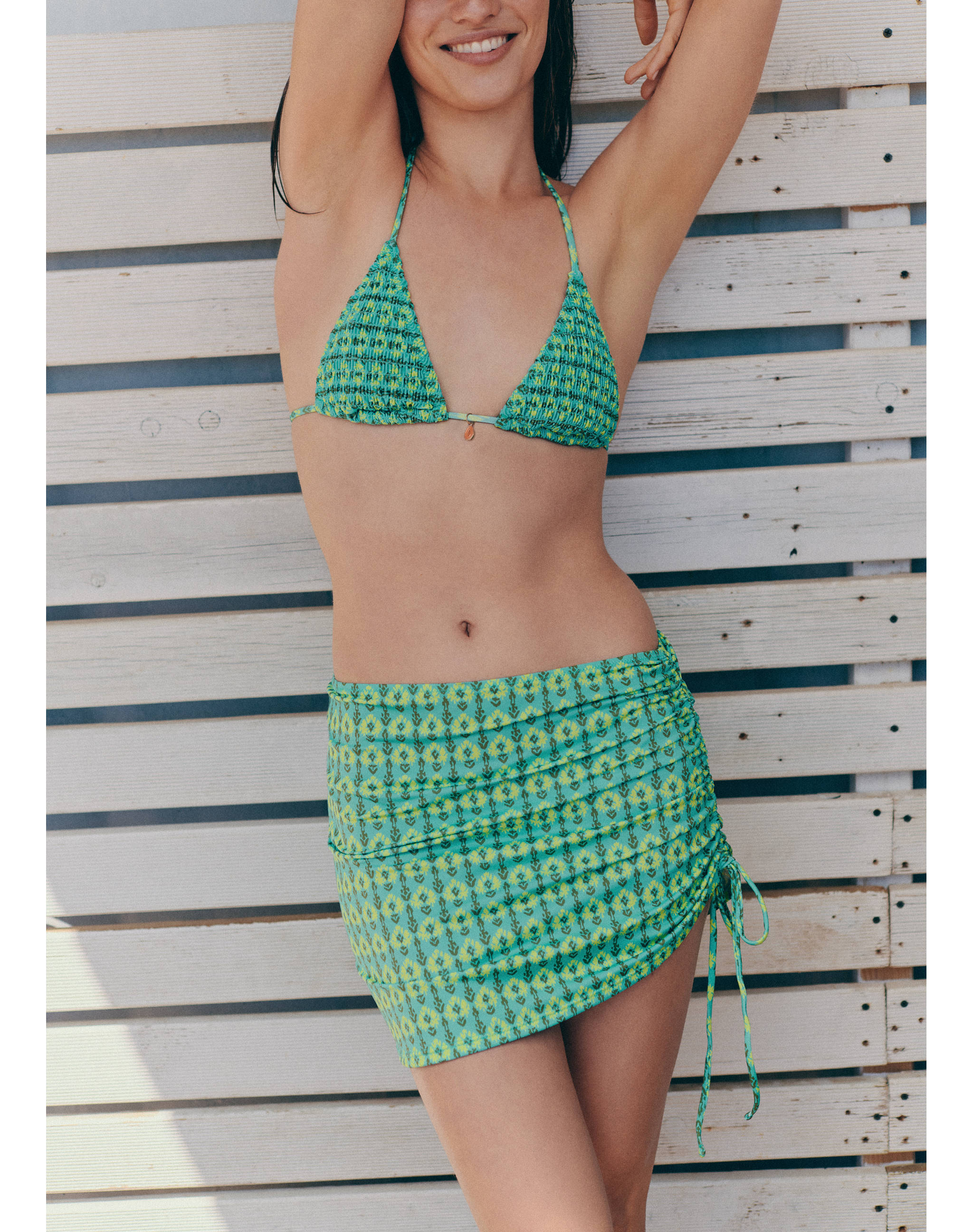Printed sarong skirt - Medium plane