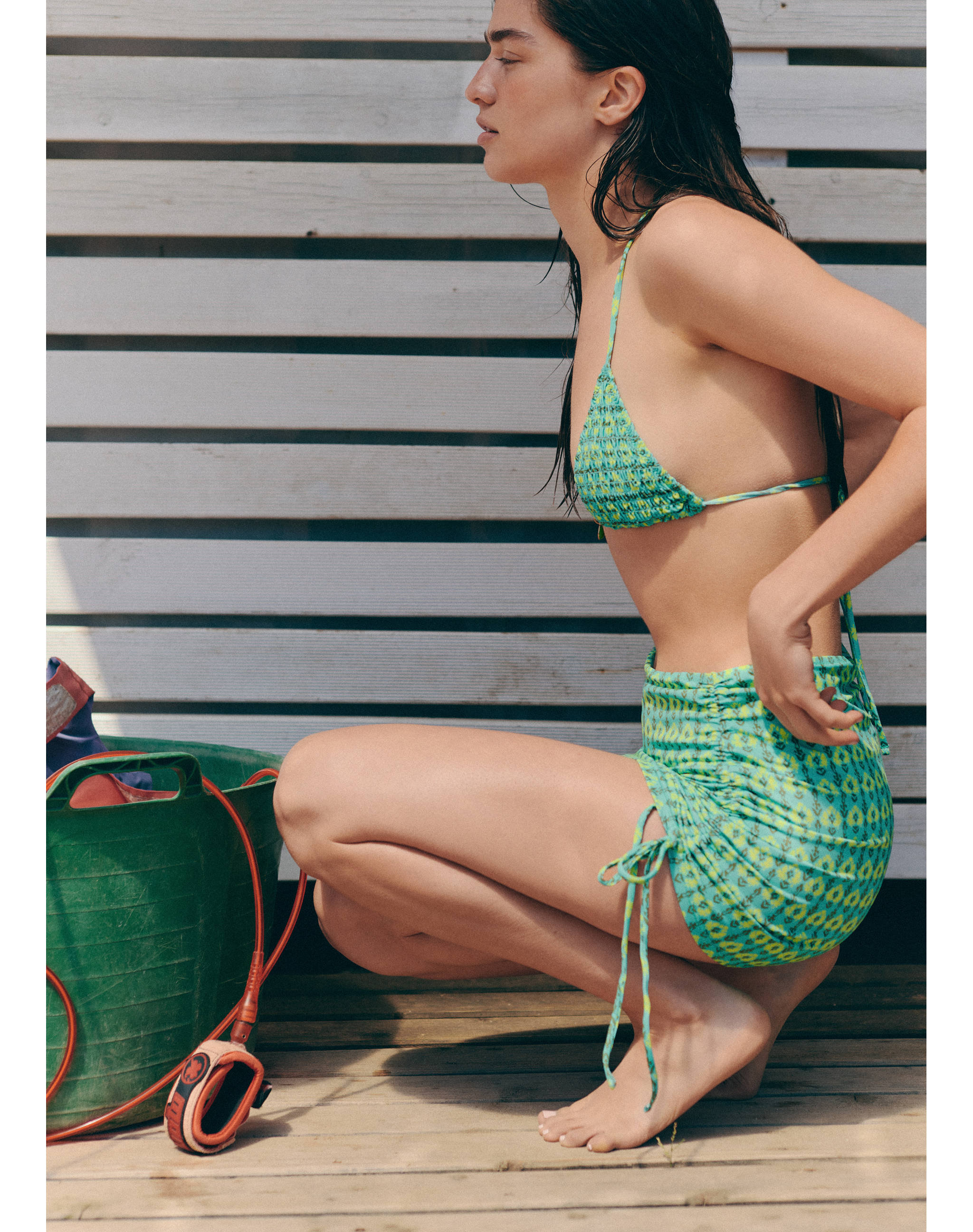 Printed sarong skirt - Details of the article 1