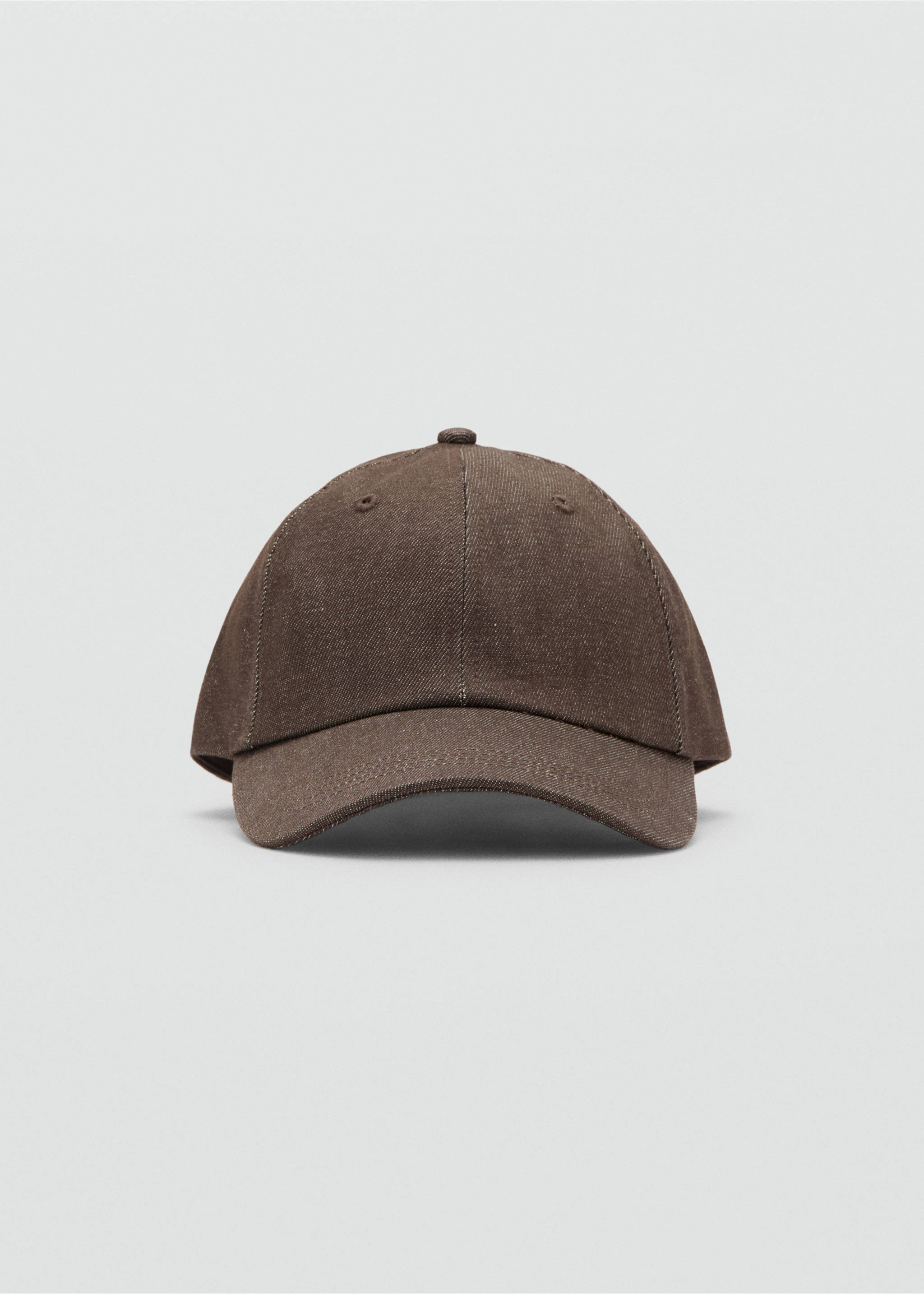 Casquette denim - Plan moyen, Chocolat. Ref: 27085948-00.