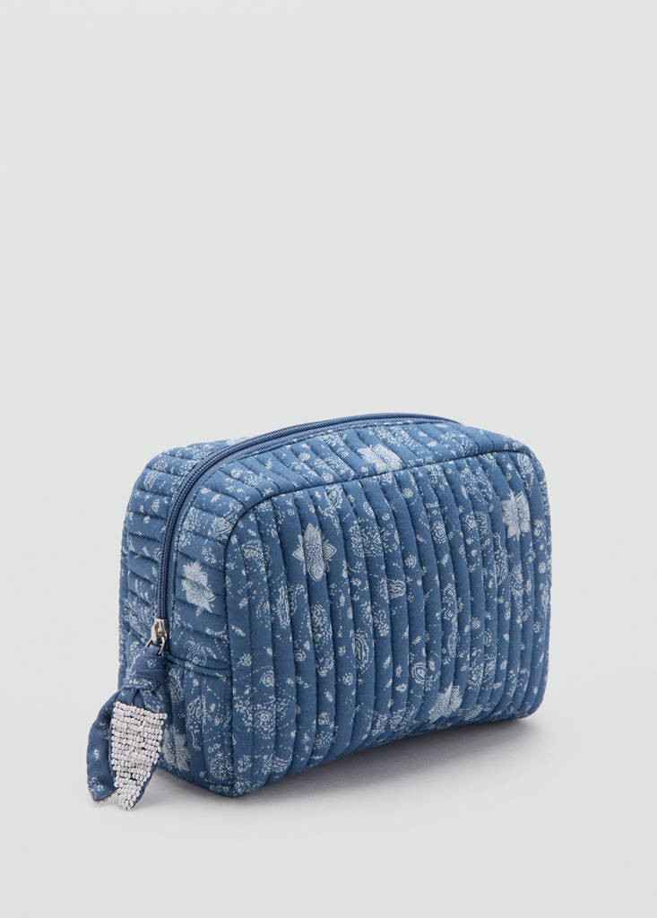 Floral print bag — Blue