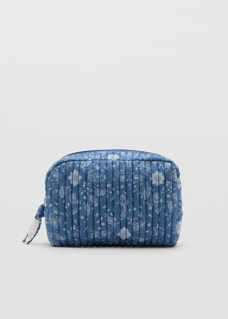 Floral print bag — Blue