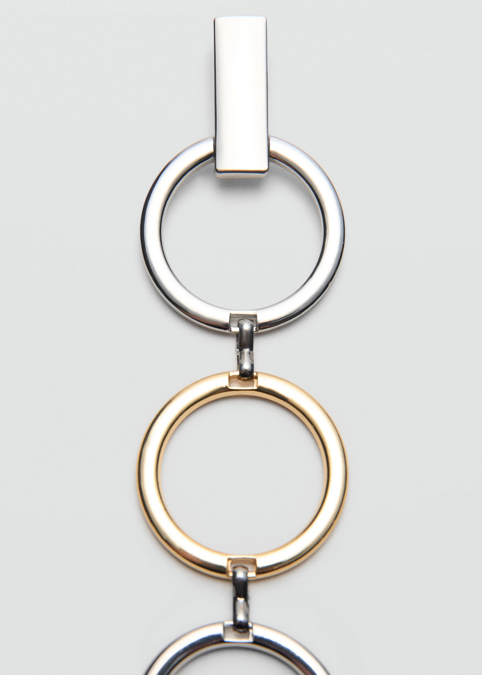 Ceinture chaîne anneaux - Plan moyen