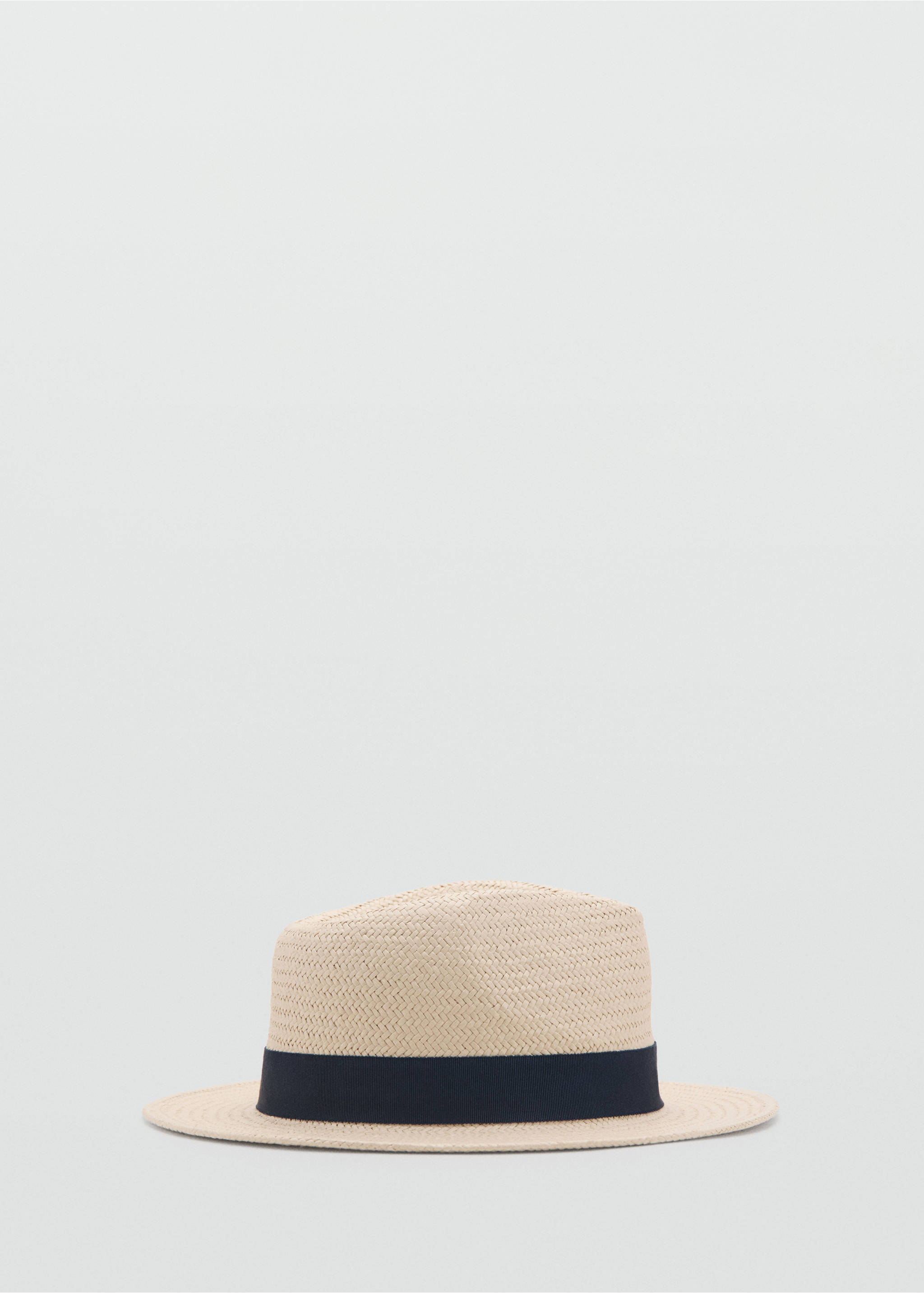 Natural fiber bow hat - Article without model, Ecru. Ref: 27085952-00.