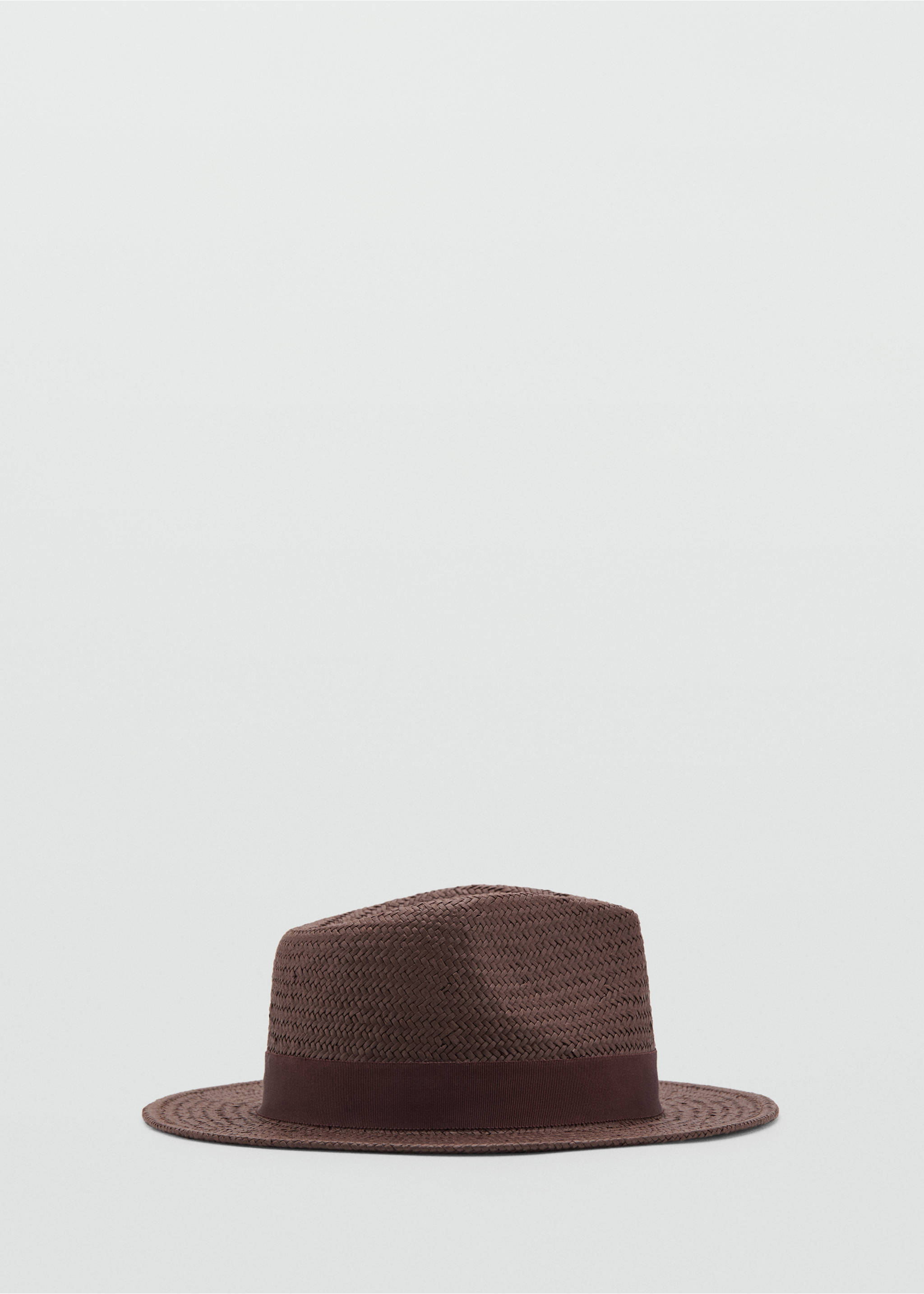 Chapeau fibre naturelle nœud - Article sans modèle, Chocolat. Ref: 27085952-00.