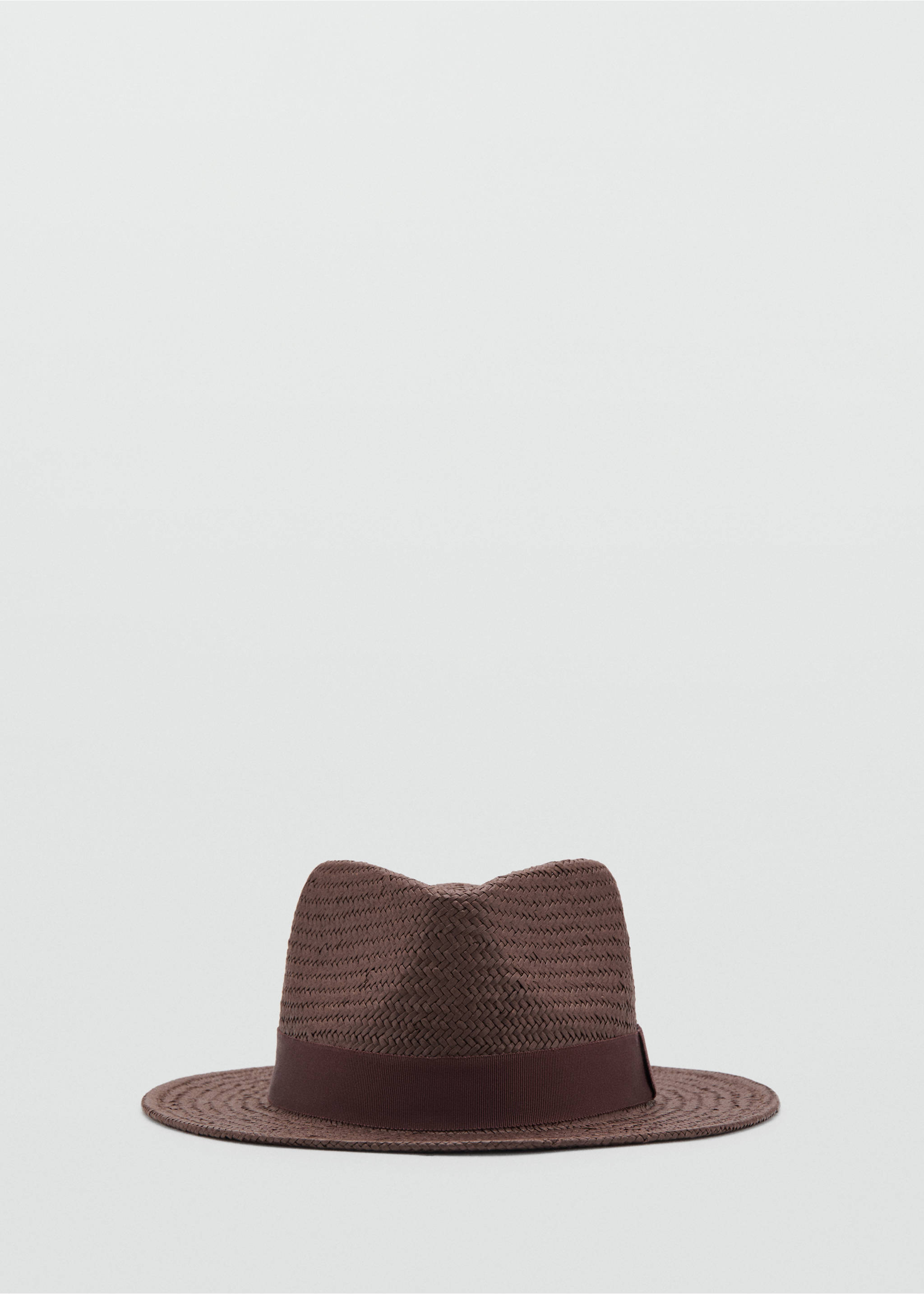 Chapeau fibre naturelle nœud - Détail de l'article 1, Chocolat. Ref: 27085952-00.