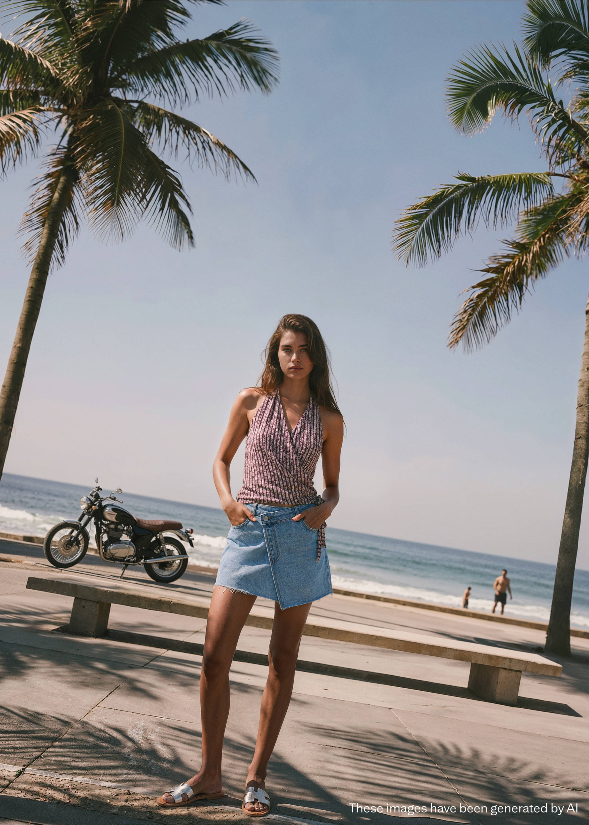 Faldilla pantaló texana - Detall de l'article 2, Blau mitjà. Ref: 27085954-00.