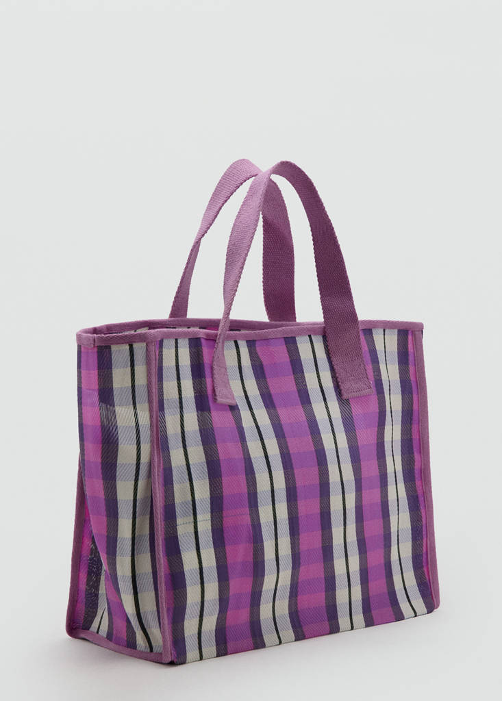Printed tote bag — Lilac